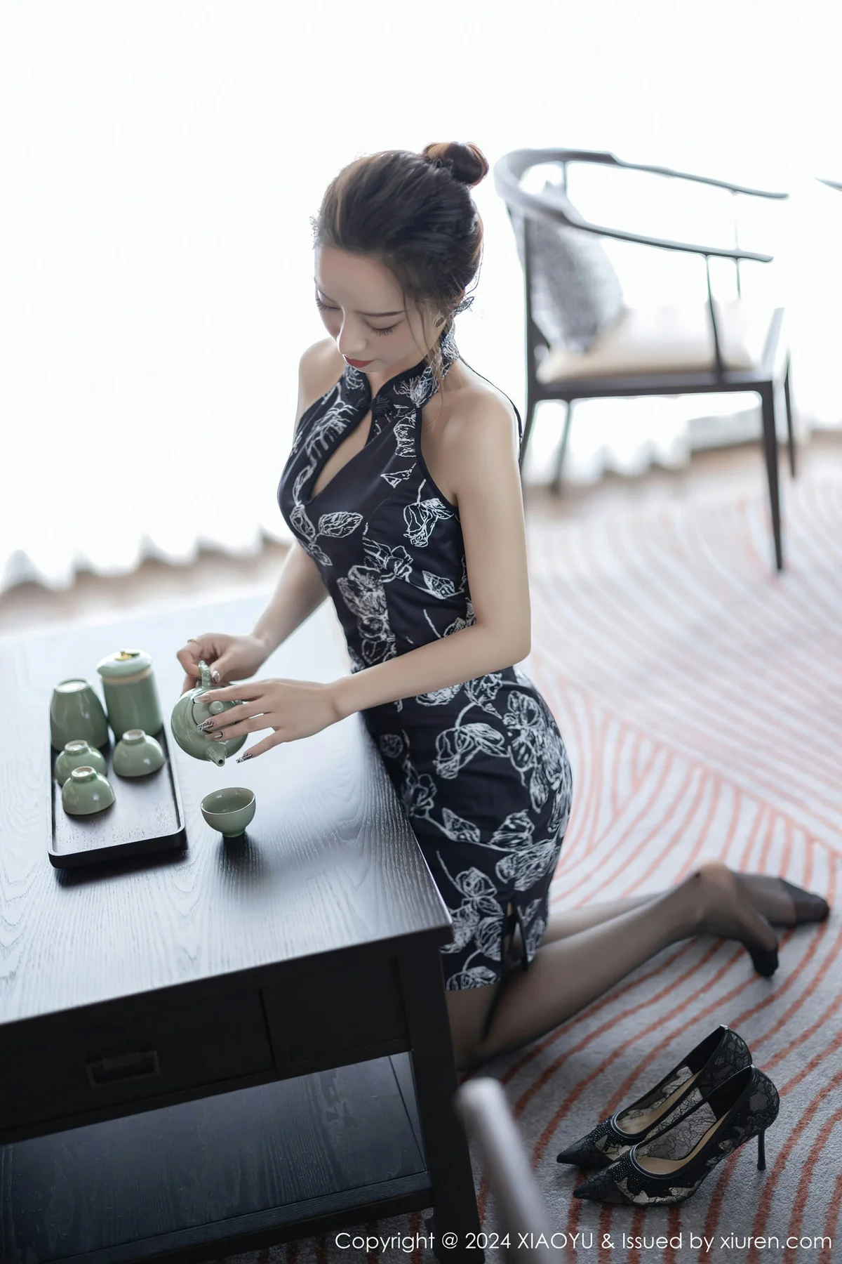 XIAOYU  语画  Vol.1182  苏曼兮 深蓝色旗袍性感写真1 - 8