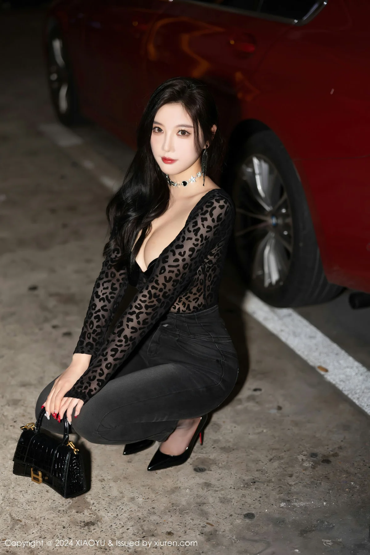 XIAOYU  语画  Vol.1216  杨晨晨Yome 黑色豹纹性感写真1 - 6