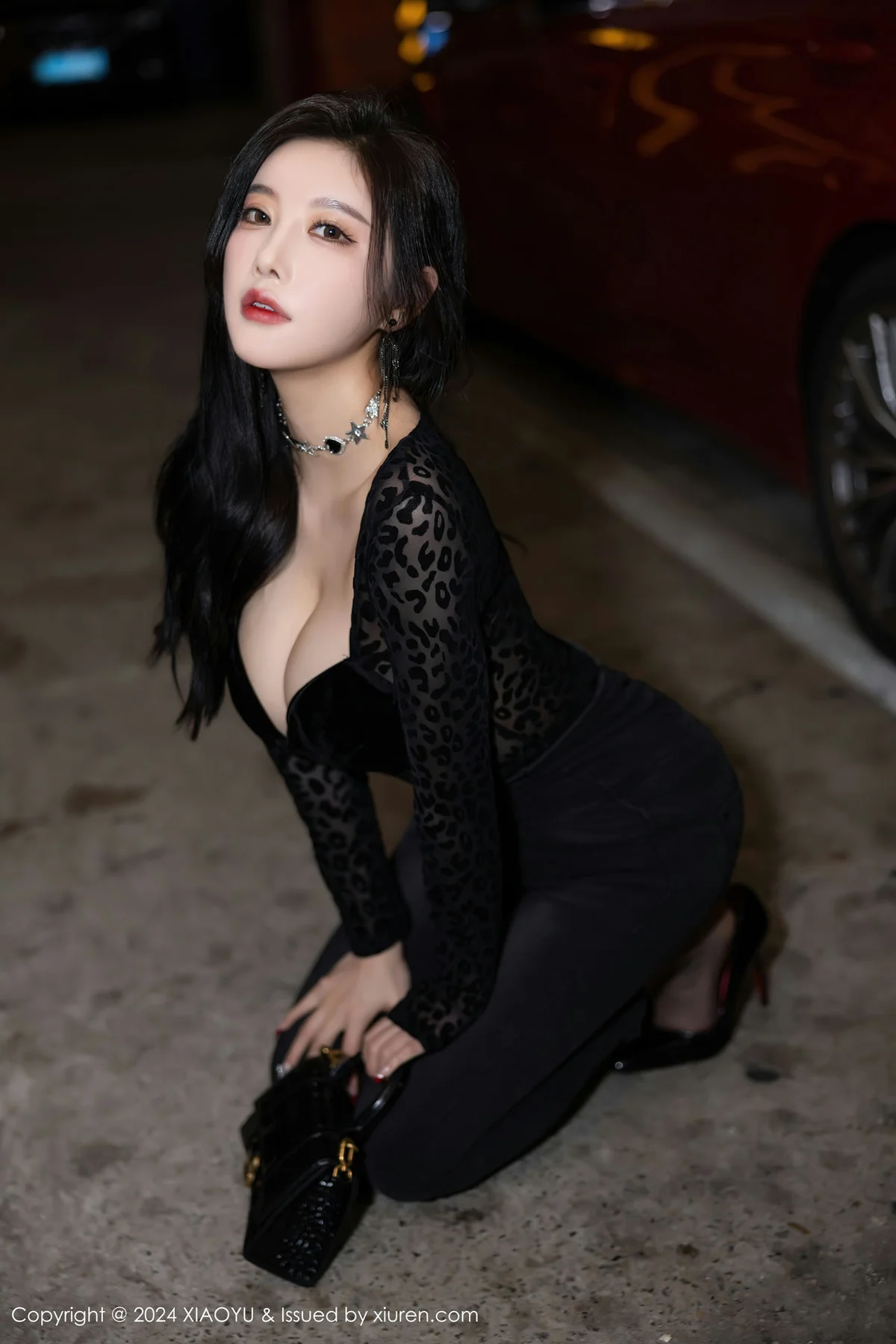 XIAOYU  语画  Vol.1216  杨晨晨Yome 黑色豹纹性感写真1 - 8