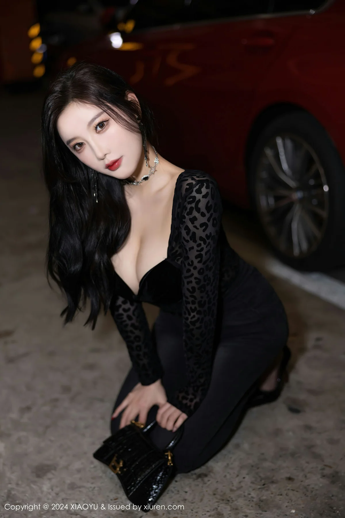 XIAOYU  语画  Vol.1216  杨晨晨Yome 黑色豹纹性感写真1 - 9