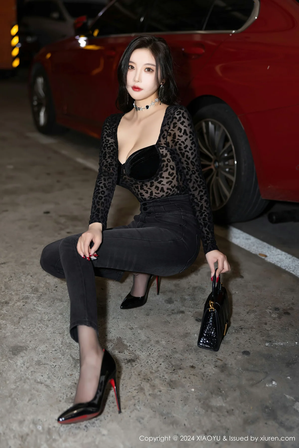 XIAOYU  语画  Vol.1216  杨晨晨Yome 黑色豹纹性感写真1 - 1