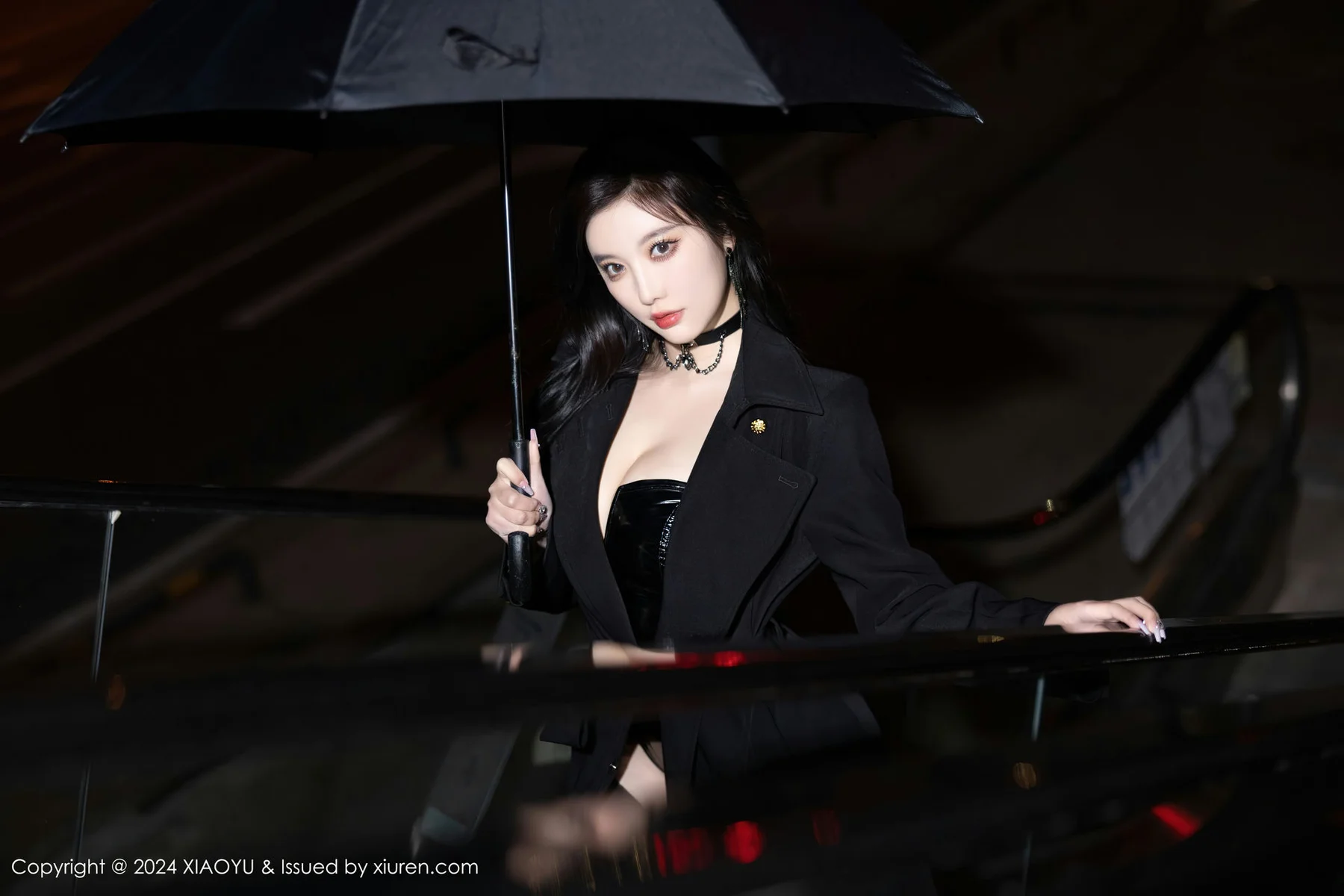 XIAOYU  语画  Vol.1241 杨晨晨Yome 黑色皮质内衣哈尔滨旅拍1 - 8