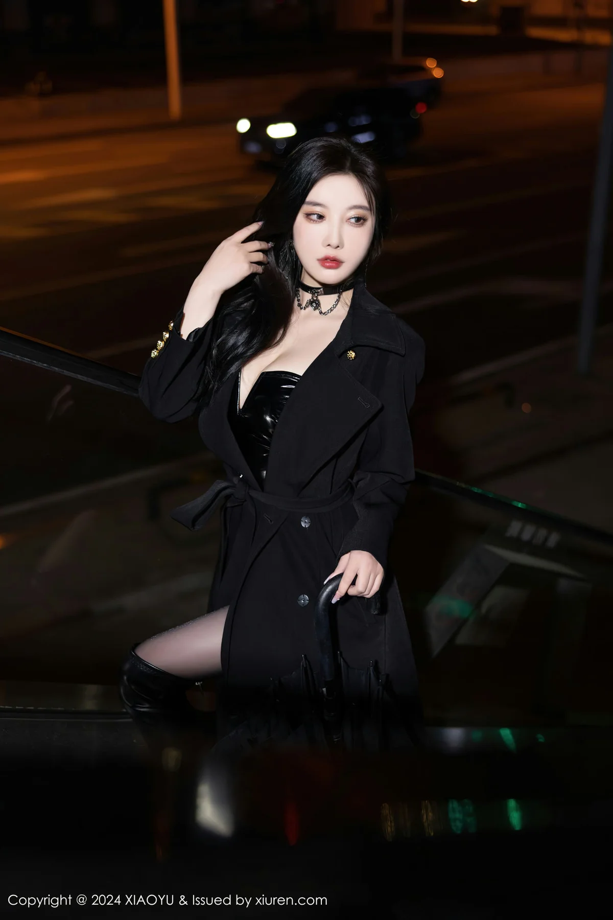 XIAOYU  语画  Vol.1241 杨晨晨Yome 黑色皮质内衣哈尔滨旅拍1 - 3