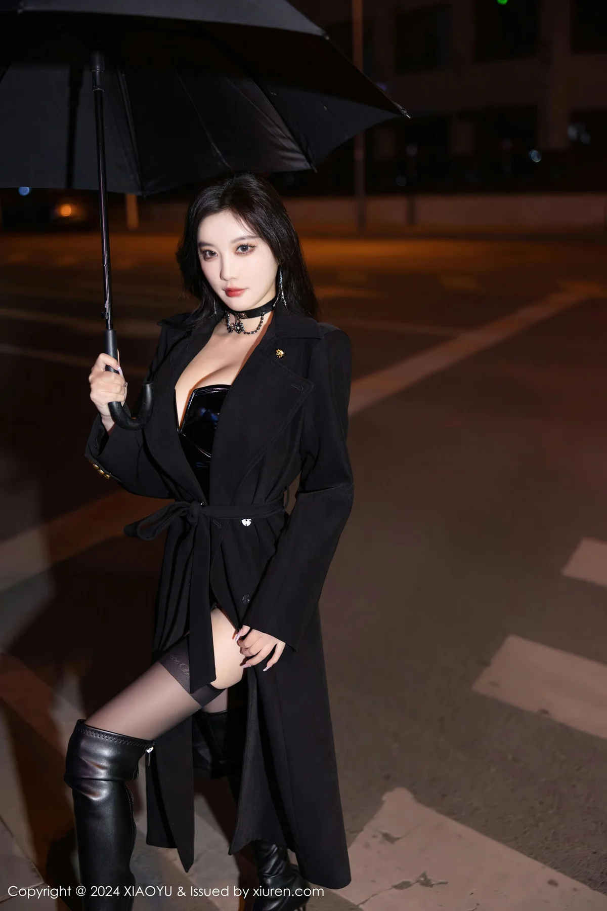 XIAOYU  语画  Vol.1241 杨晨晨Yome 黑色皮质内衣哈尔滨旅拍1 - 6