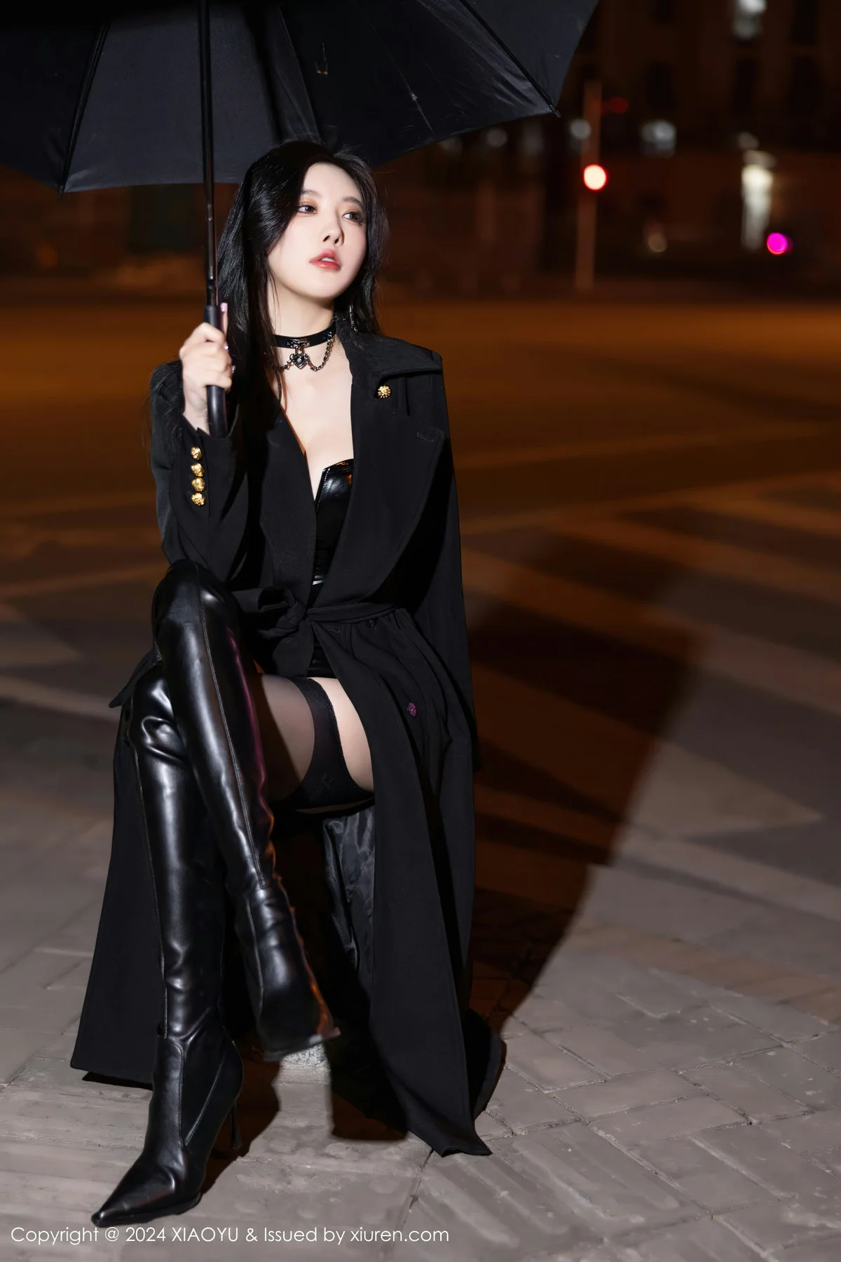 XIAOYU  语画  Vol.1241 杨晨晨Yome 黑色皮质内衣哈尔滨旅拍1 - 7