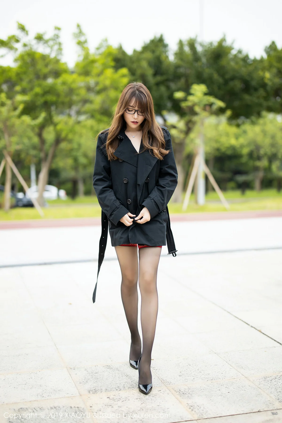 XIAOYU  语画界 Vol.168 户外朦胧黑丝 芝芝Booty 秀腿性感外拍 - 7