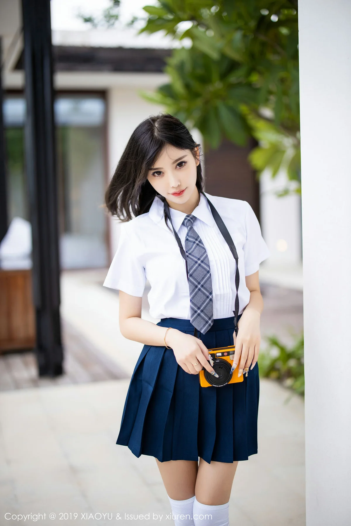 XIAOYU  语画界 Vol.184 室外清纯学生装 杨晨晨sugar - 7