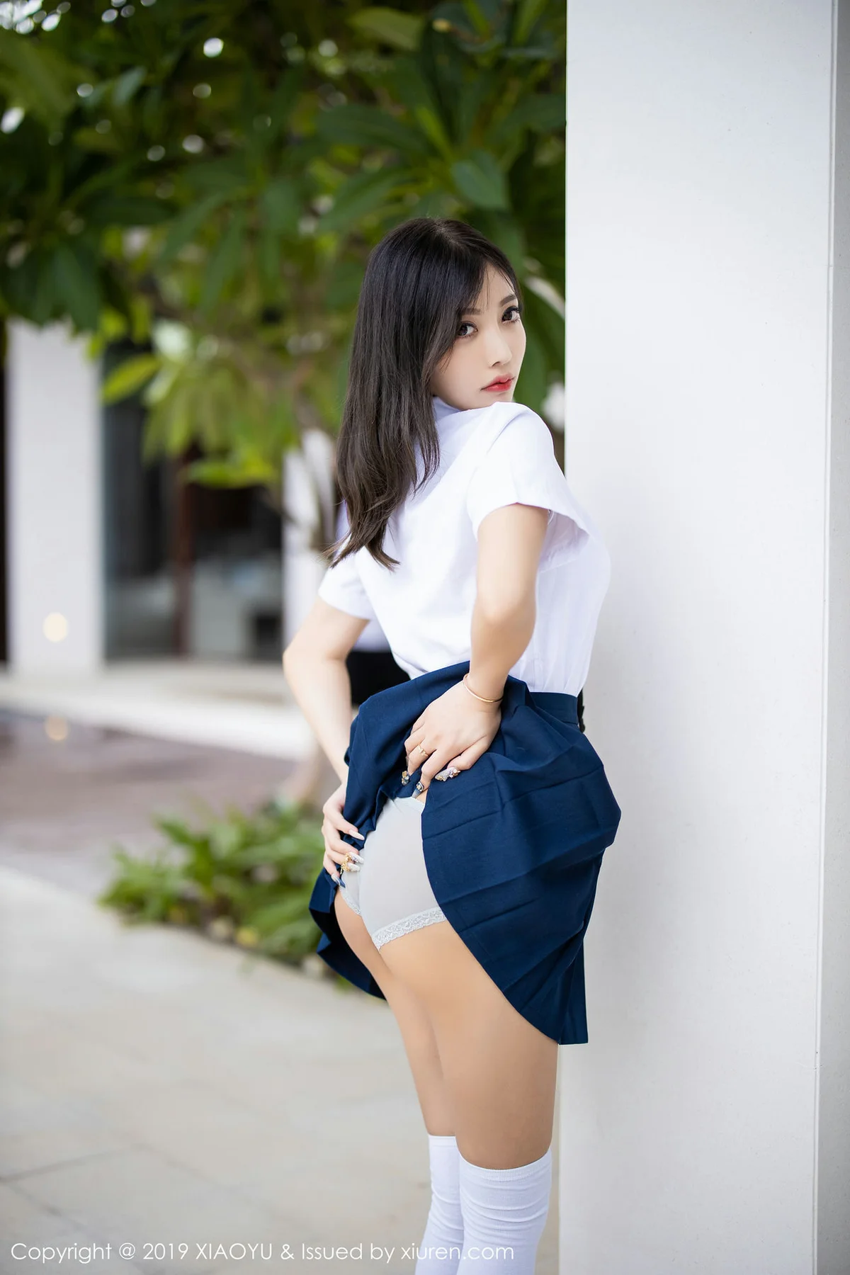 XIAOYU  语画界 Vol.184 室外清纯学生装 杨晨晨sugar - 9