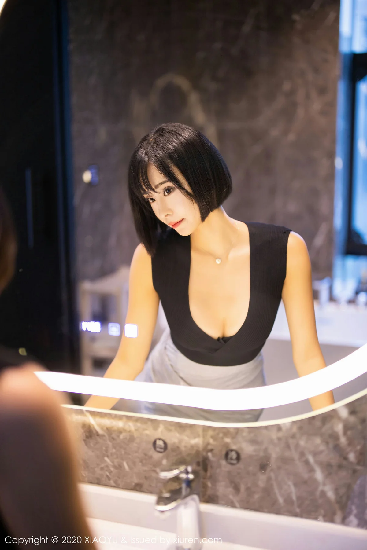 XIAOYU  语画界 Vol.261 红与黑诱人99P内衣 蓝夏Akasha 性感写真 - 3