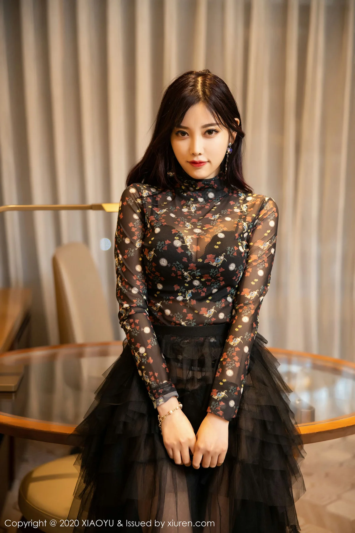 XIAOYU  语画界 Vol.289 黑色吊裙与朦胧丝袜 杨晨晨sugar 澳门... - 5