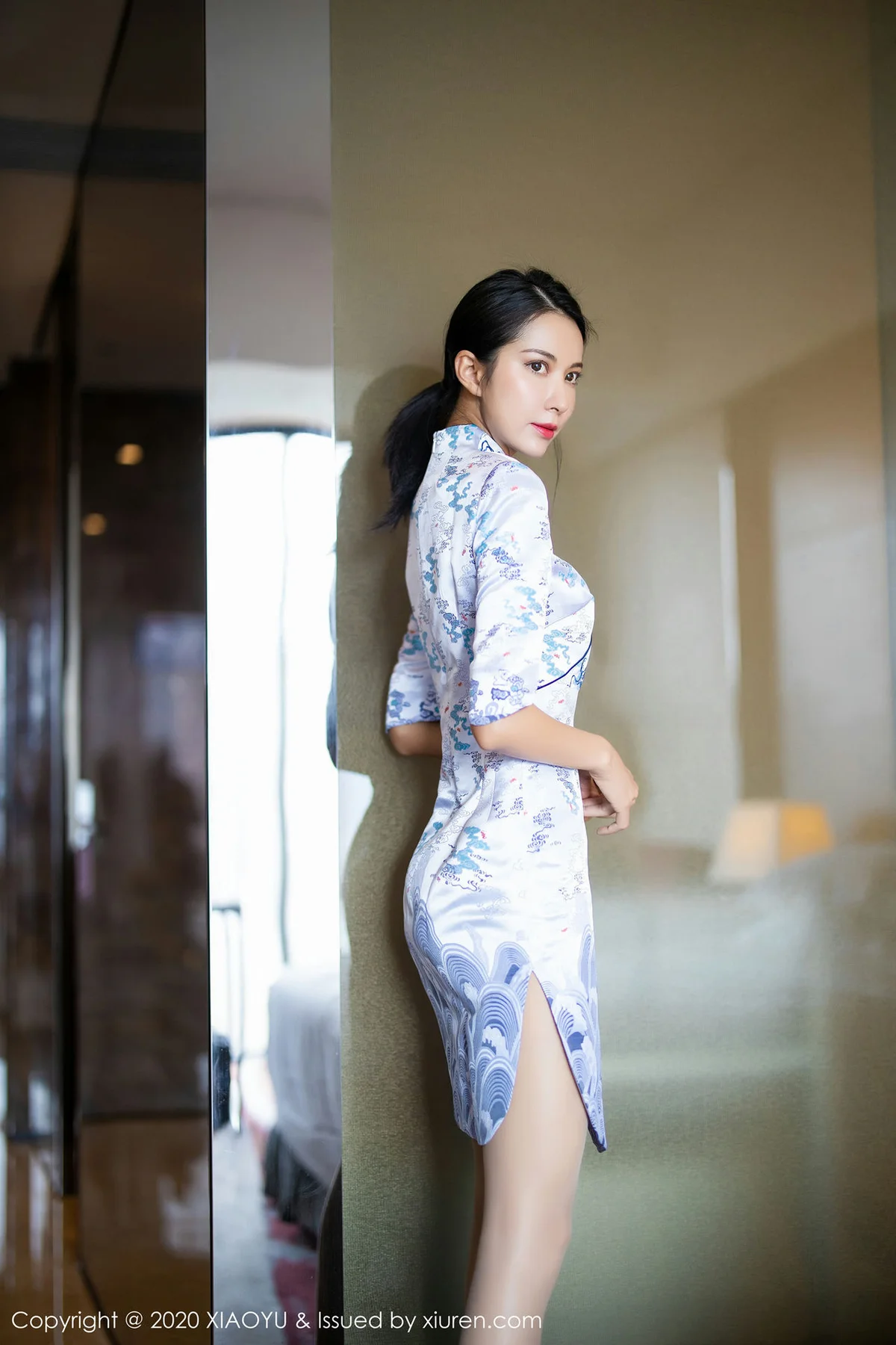 XIAOYU  语画界 Vol.304 韵味旗袍 Carry 现代朦胧丝袜丝袜美... - 9