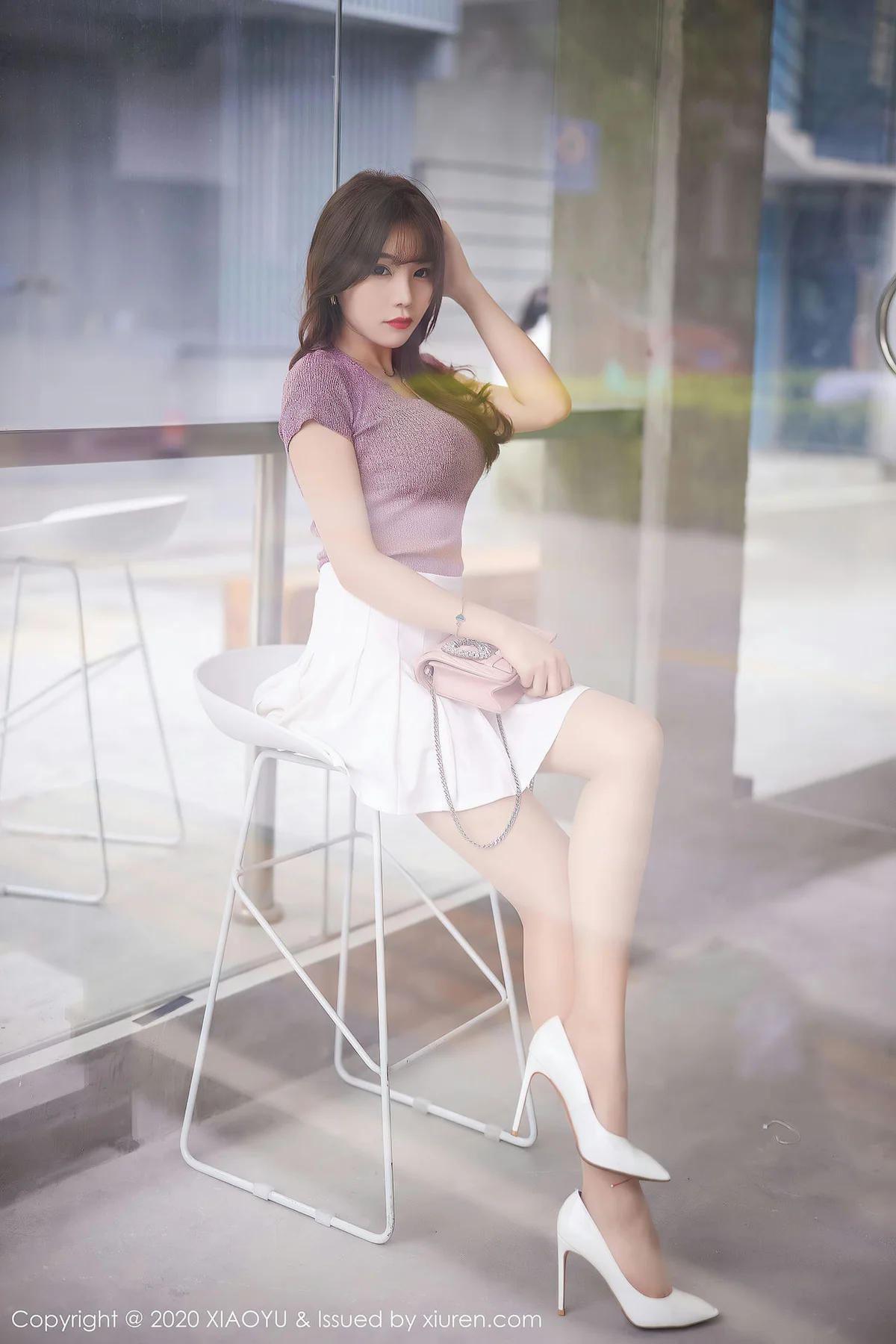 XIAOYU  语画界 Vol.344 咖啡厅外拍 芝芝booty - 10