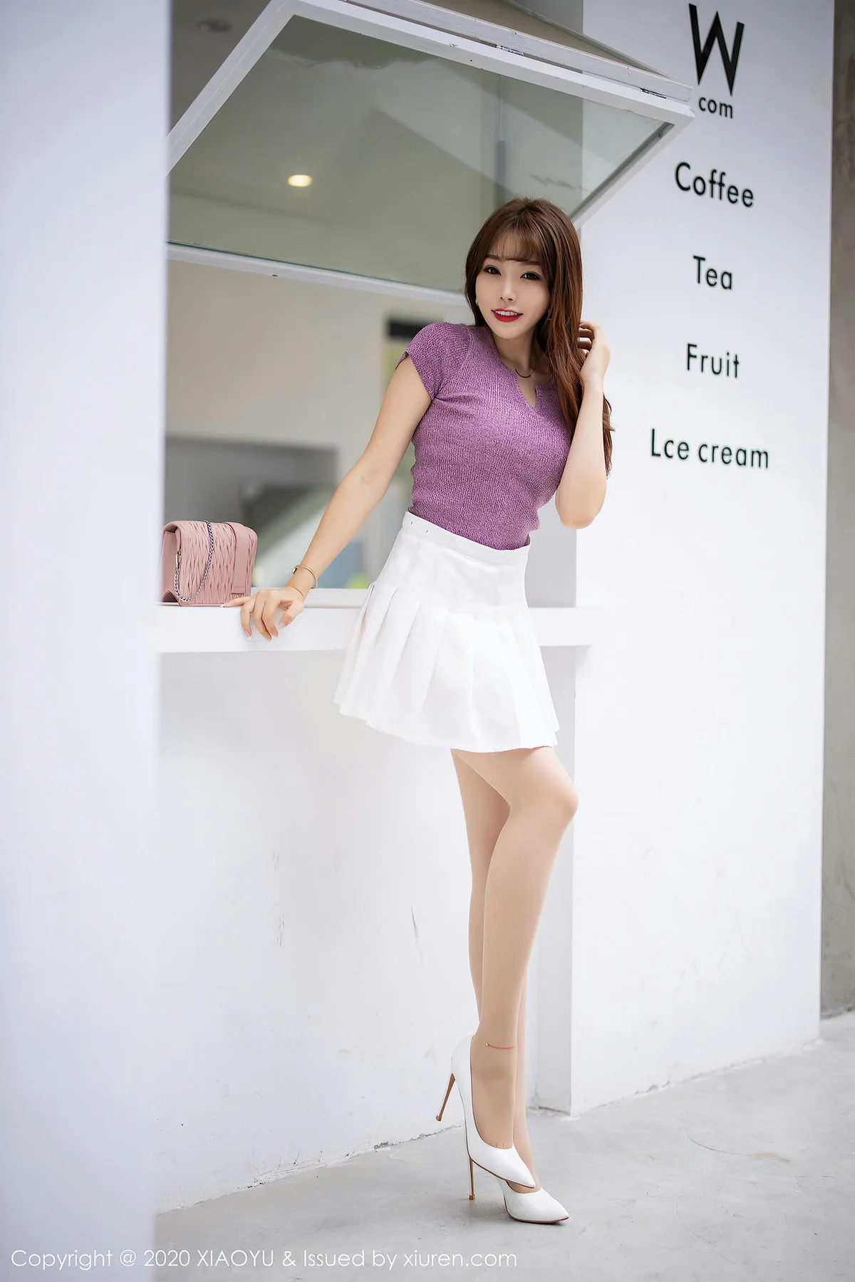 XIAOYU  语画界 Vol.344 咖啡厅外拍 芝芝booty - 9