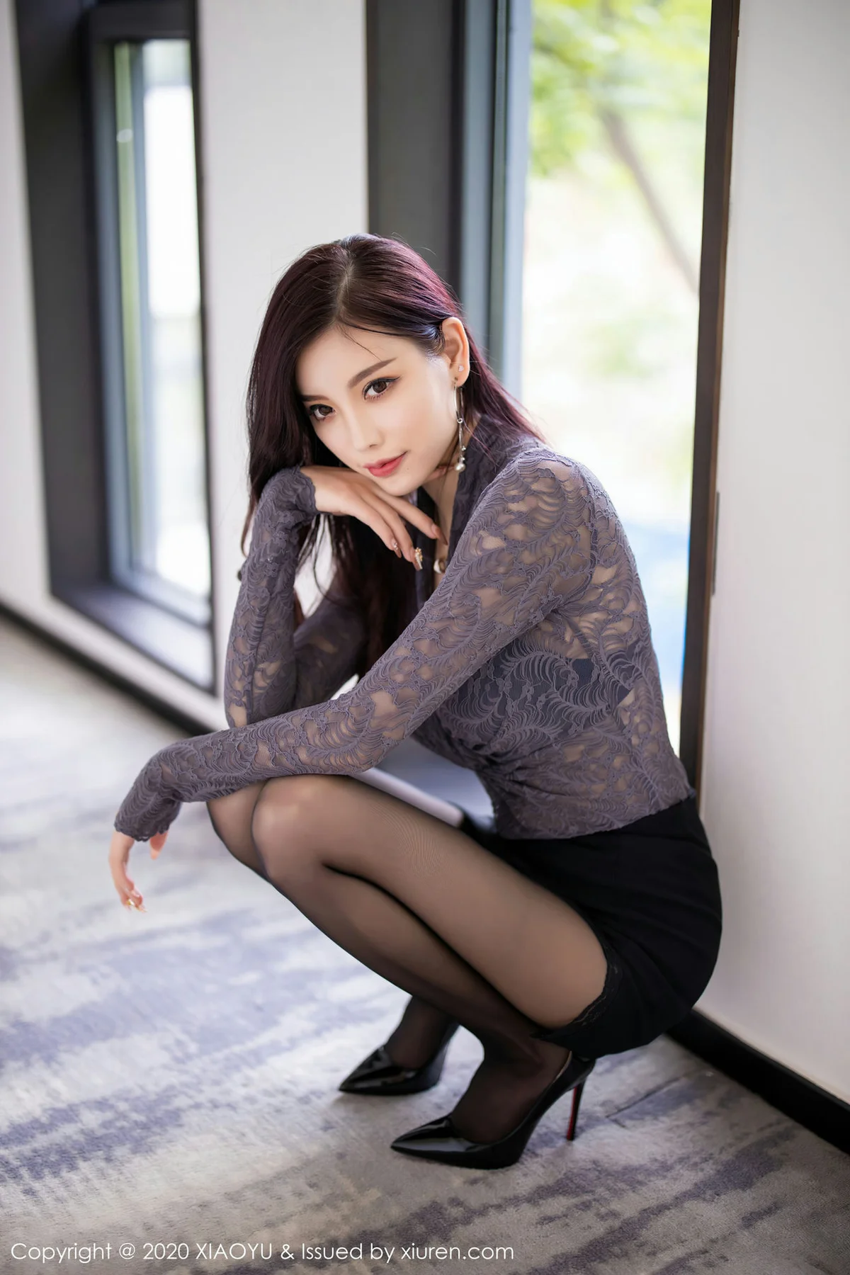 XIAOYU  语画界 Vol.372  黑丝美腿女神 杨晨晨 - 4