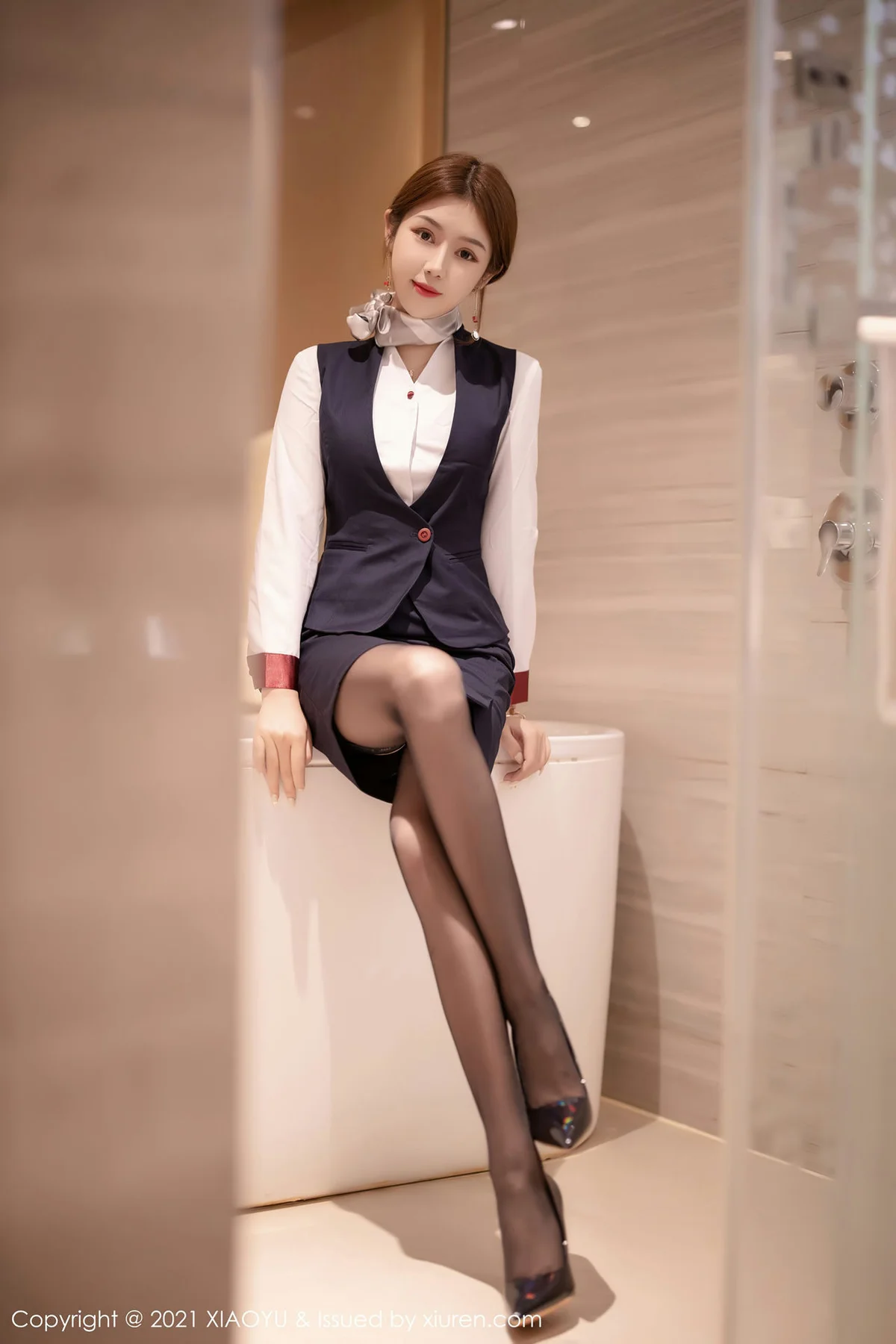 XIAOYU  语画界 Vol.449 空乘制服 梦梵 - 4