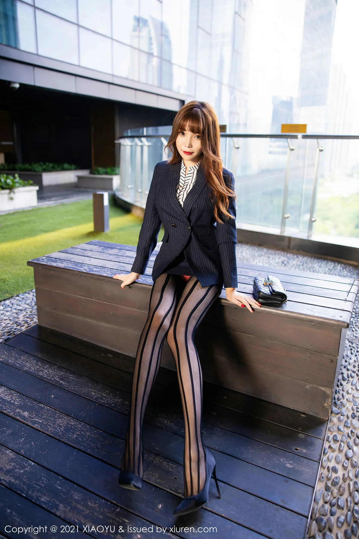 XIAOYU  语画界 Vol.459 条纹内衣与衬衫 芝芝booty - 5