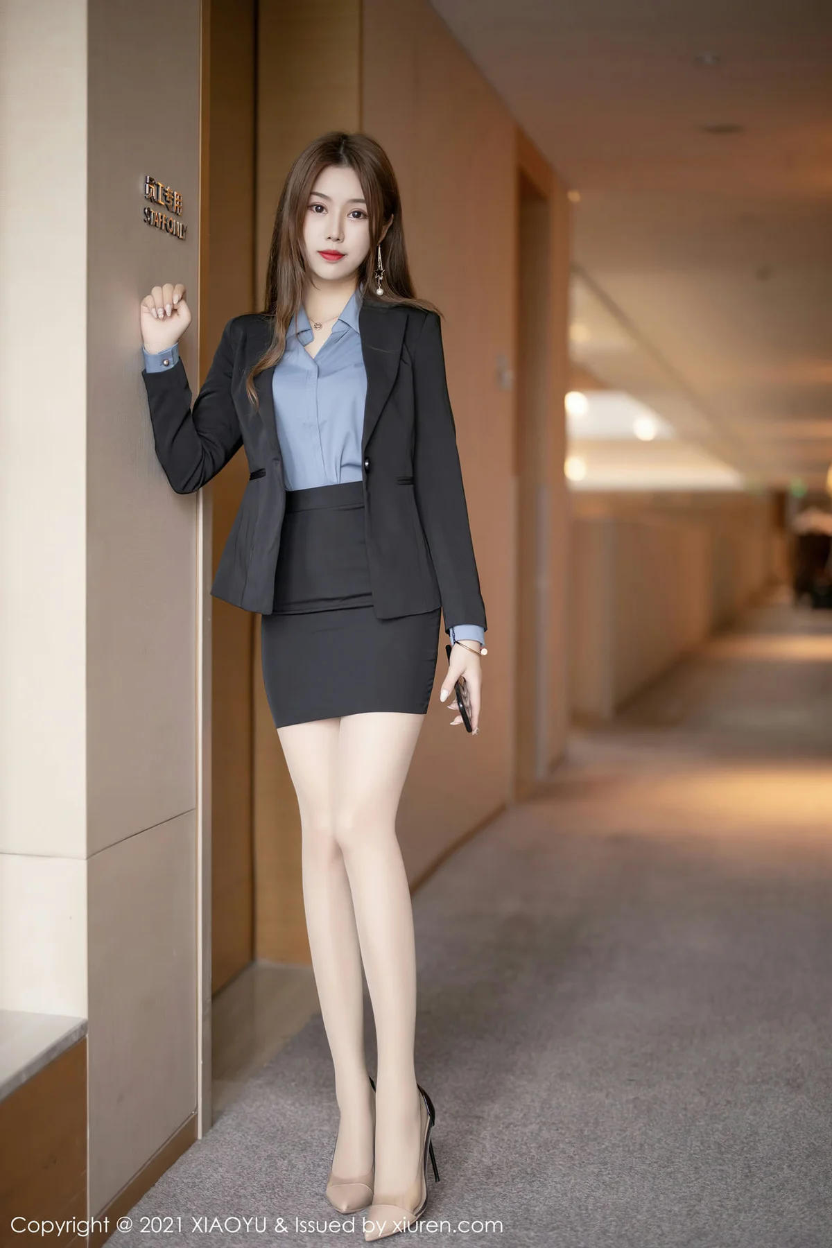 XIAOYU  语画界 Vol.480 黑色职场ol制服 梦梵 - 8