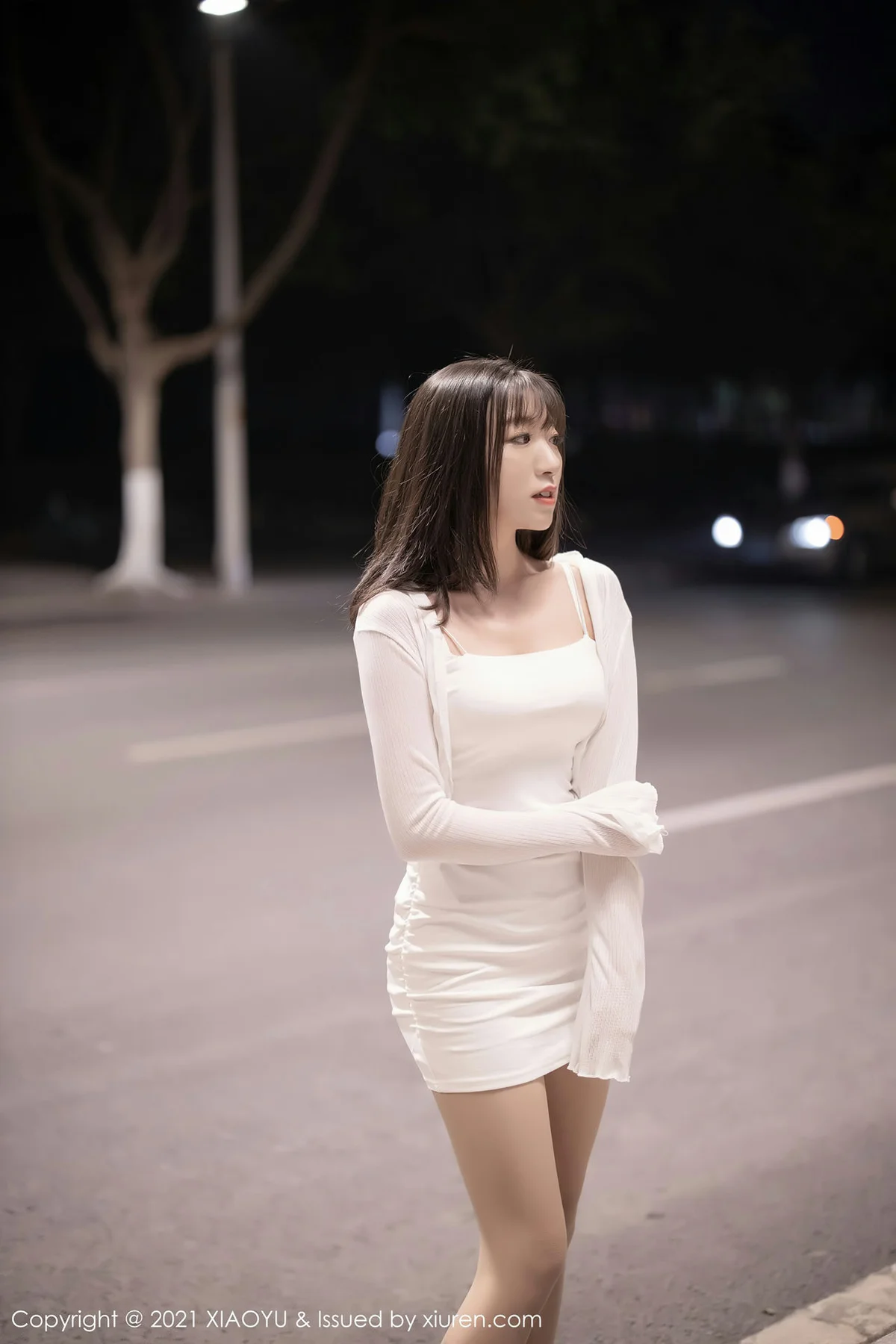 XIAOYU  语画界 Vol.496 动人绸缎吊裙 蜜桃酱o - 9