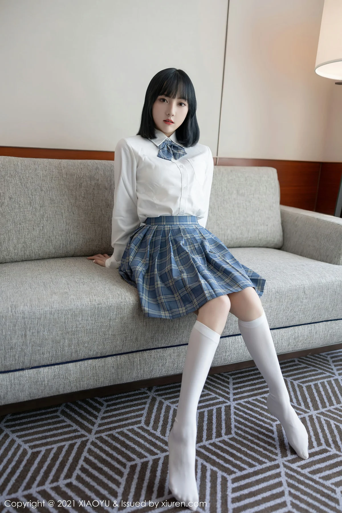 XIAOYU  语画界 Vol.508 JK制服系列 豆瓣酱  新人模特 - 1