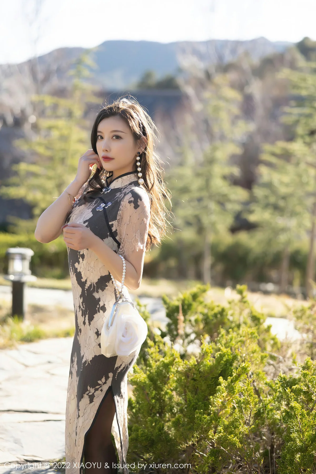 XIAOYU  语画界 Vol.697 黑丝旗袍 杨晨晨Yome 丽江心愿旅拍222 - 5