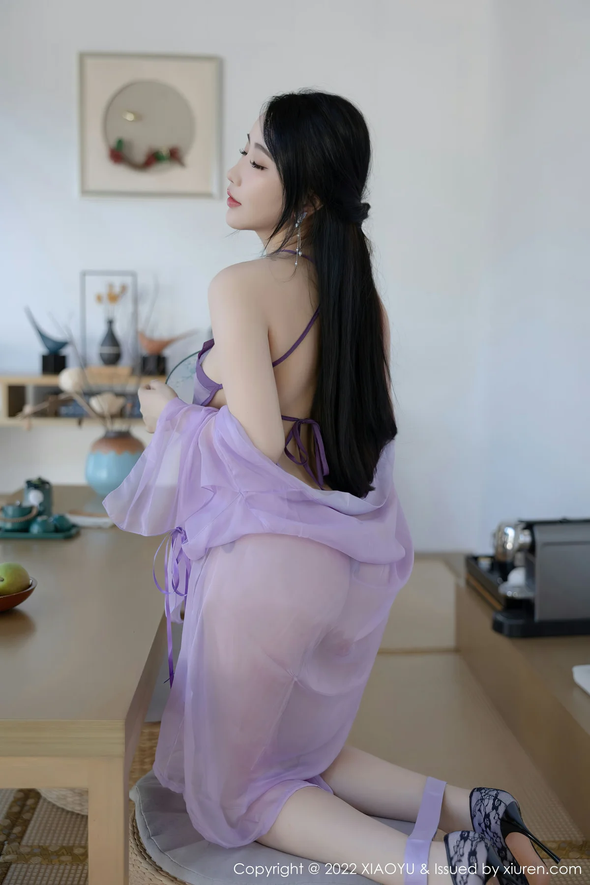 XIAOYU  语画界 Vol.860 Cherry樱桃酱紫色轻透薄纱旅拍 - 8