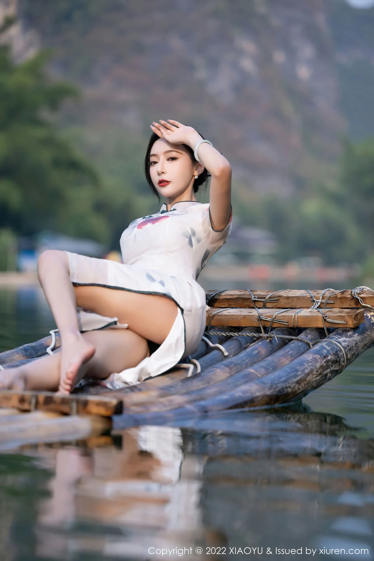 XIAOYU  语画界 Vol.872  王馨瑶yanni 图案旗袍杭州旅拍11 - 3