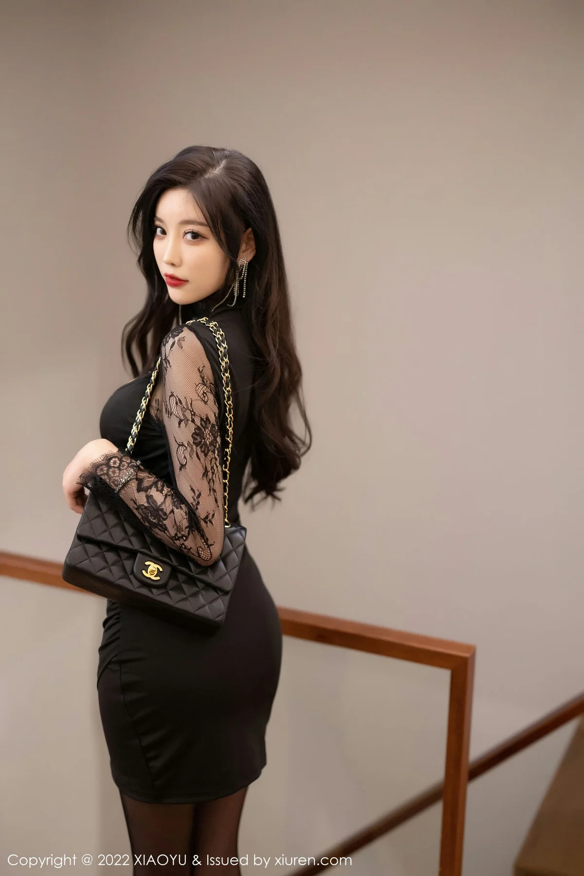 XIAOYU  语画界 Vol.875  杨晨晨Yome 黑色蕾丝内衣 - 2