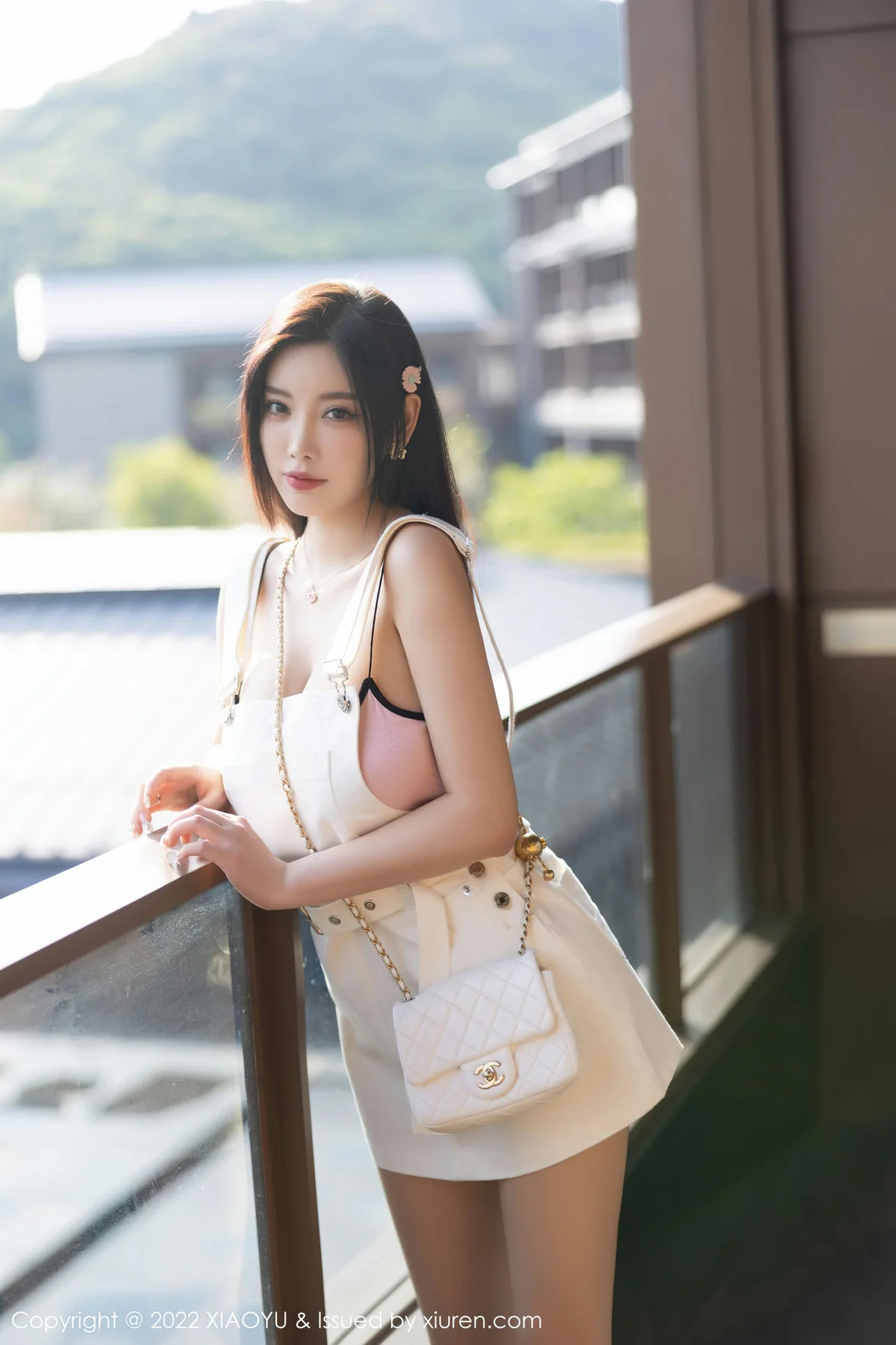 XIAOYU  语画界 Vol.887  杨晨晨Yome 白色背带短裙杭州旅拍33 - 1