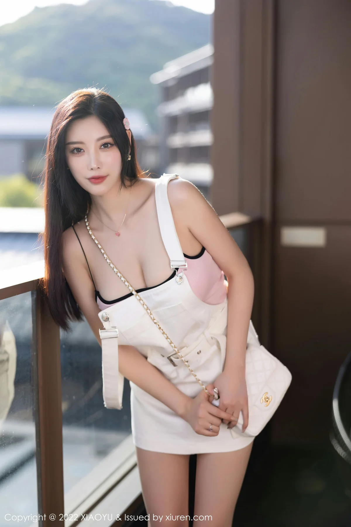 XIAOYU  语画界 Vol.887  杨晨晨Yome 白色背带短裙杭州旅拍33 - 2