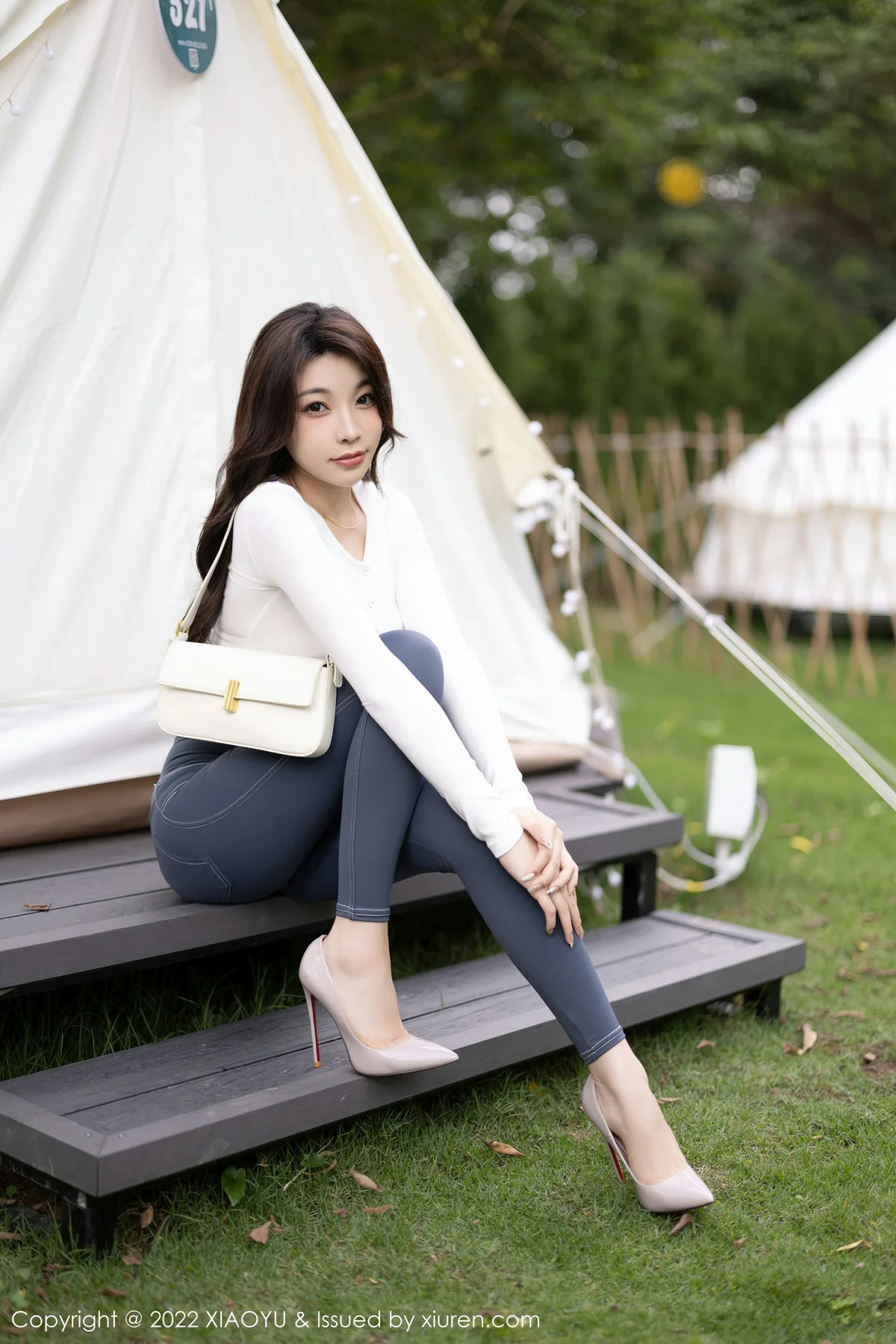 XIAOYU  语画界 Vol.911  徐莉芝Booty 白色蕾丝情趣 - 3