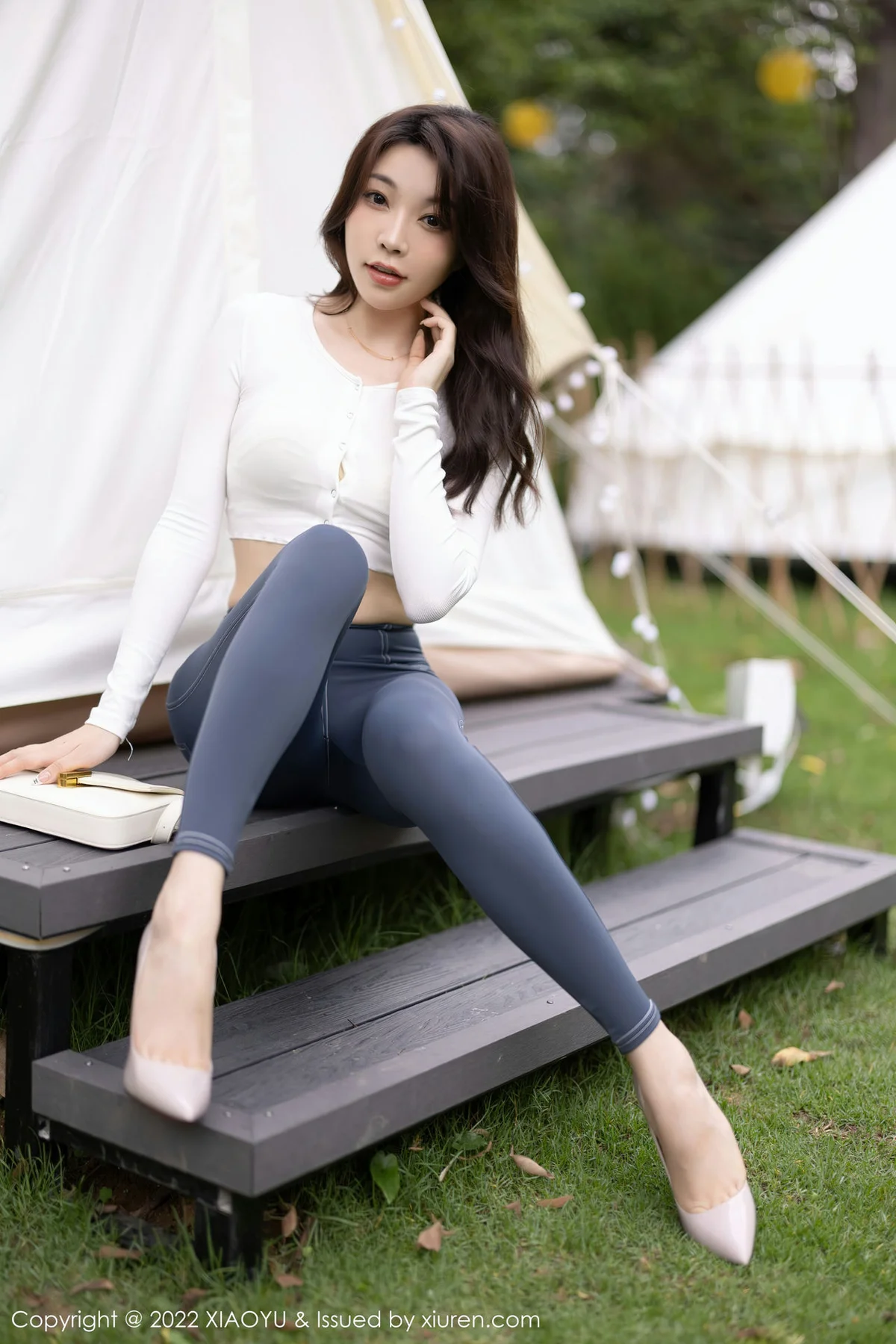 XIAOYU  语画界 Vol.911  徐莉芝Booty 白色蕾丝情趣 - 5