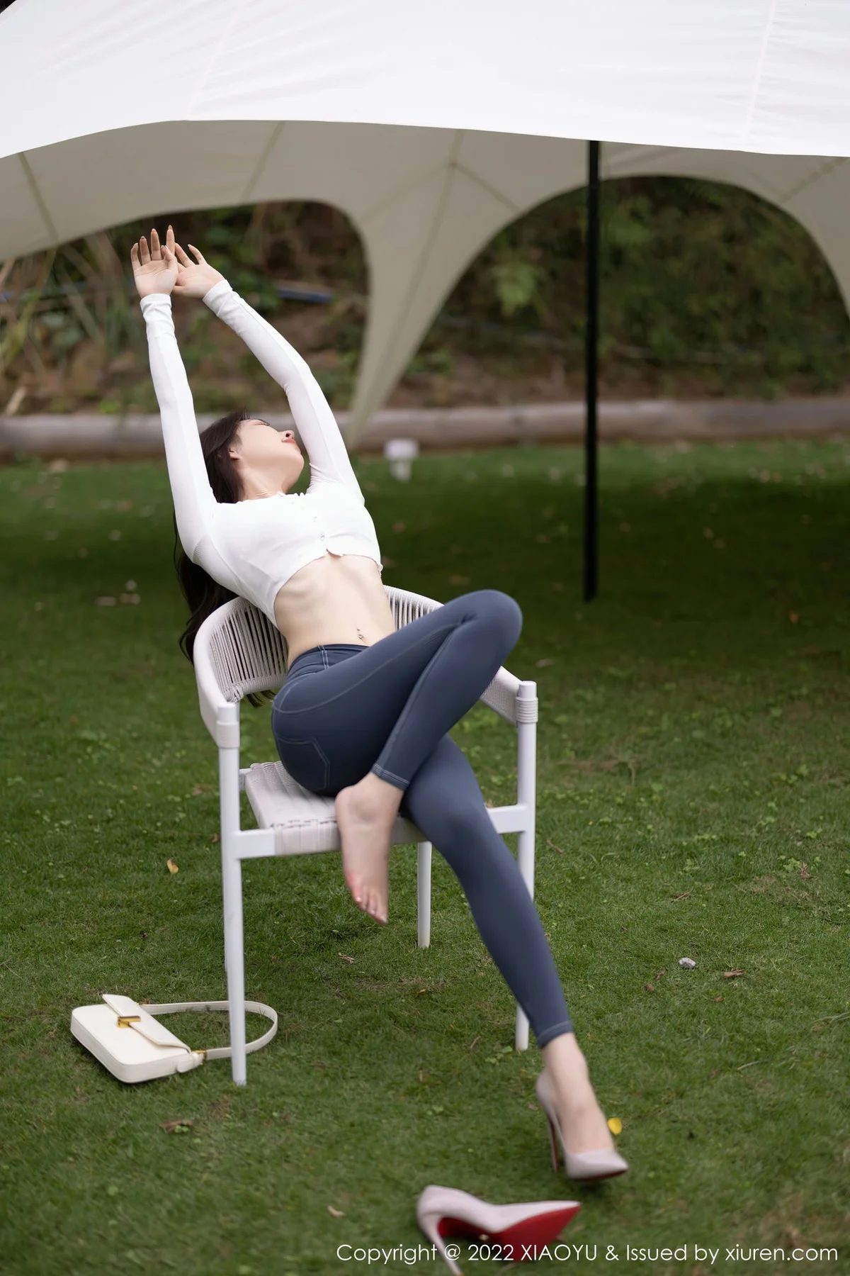 XIAOYU  语画界 Vol.911  徐莉芝Booty 白色蕾丝情趣 - 6