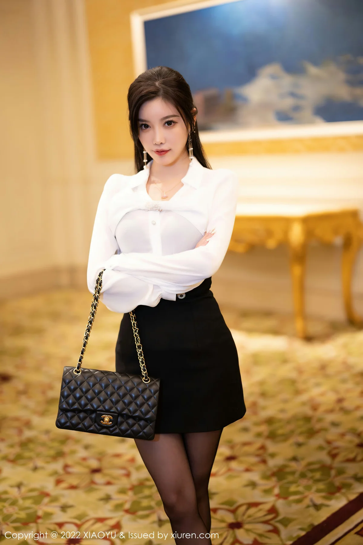 XIAOYU  语画界 Vol.937  杨晨晨Yome 性感魅惑黑丝写真 - 5