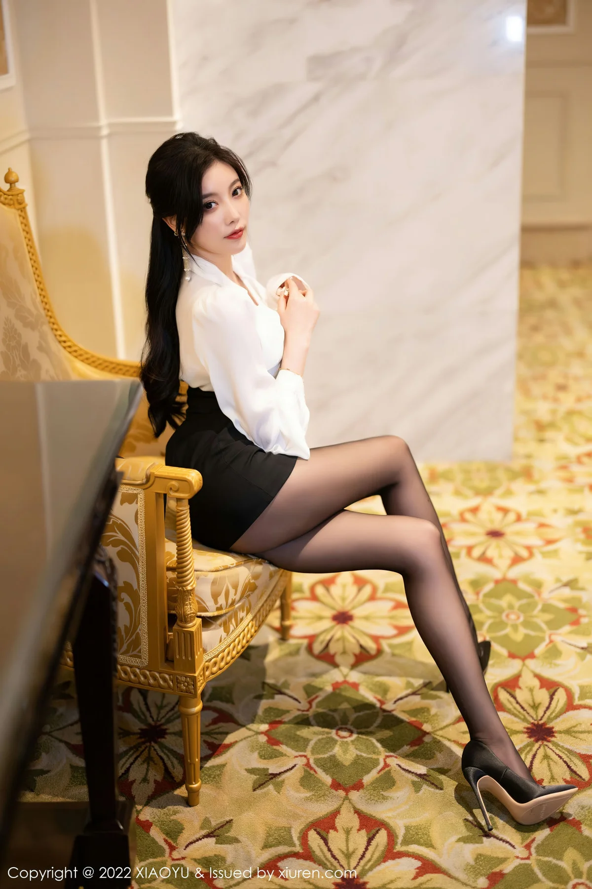 XIAOYU  语画界 Vol.937  杨晨晨Yome 性感魅惑黑丝写真 - 6