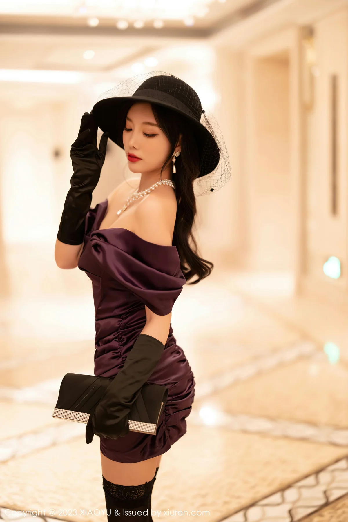 XIAOYU  语画界 Vol.963  杨晨晨Yome 淡紫色蕾丝内衣青海旅拍 - 9