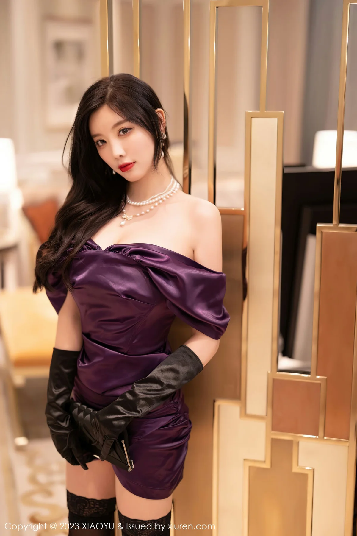 XIAOYU  语画界 Vol.963  杨晨晨Yome 淡紫色蕾丝内衣青海旅拍 - 4