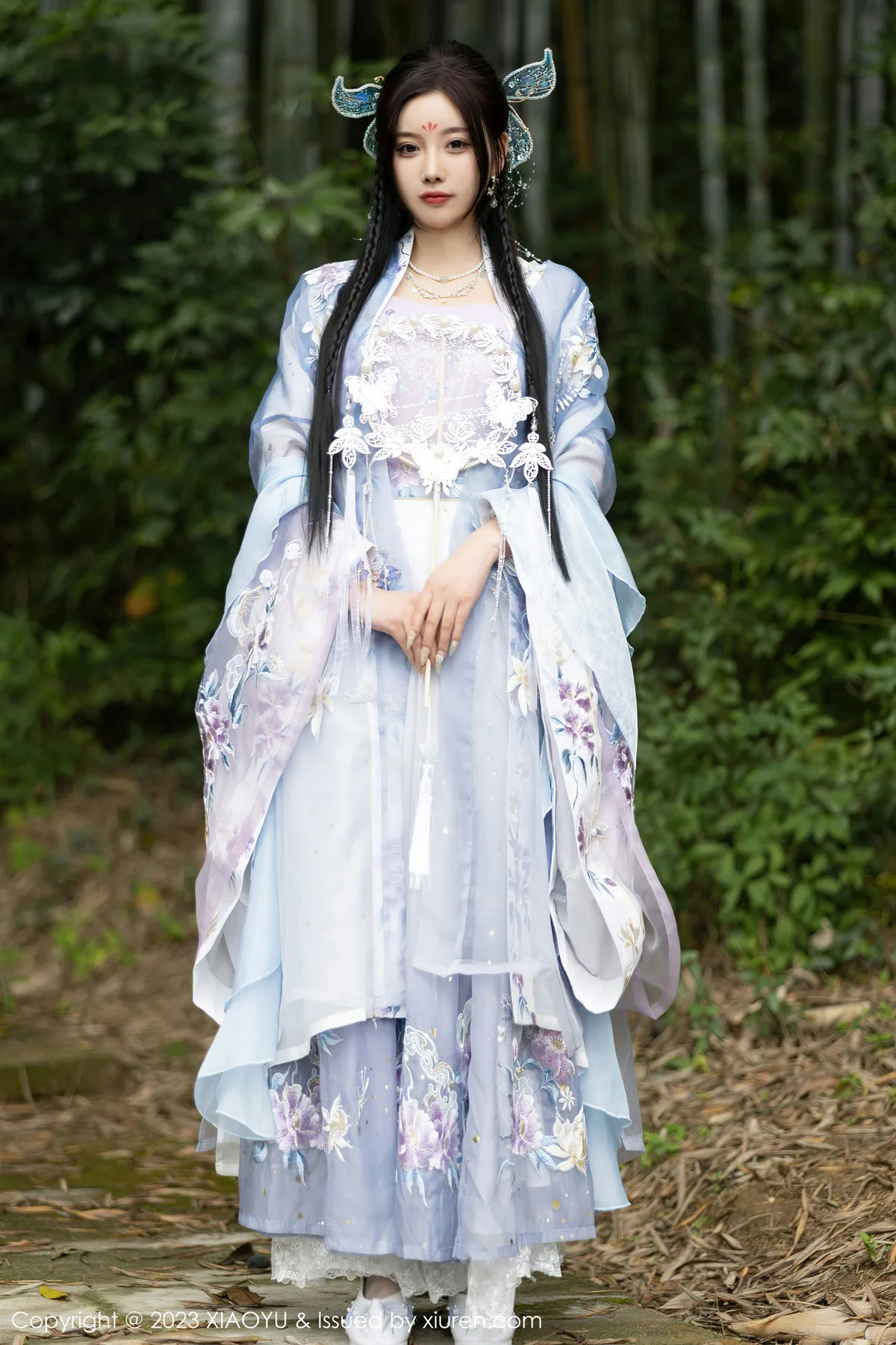 XIAOYU  语画界 Vol.970  杨晨晨Yome 蓝紫色古装服饰写真2 - 1