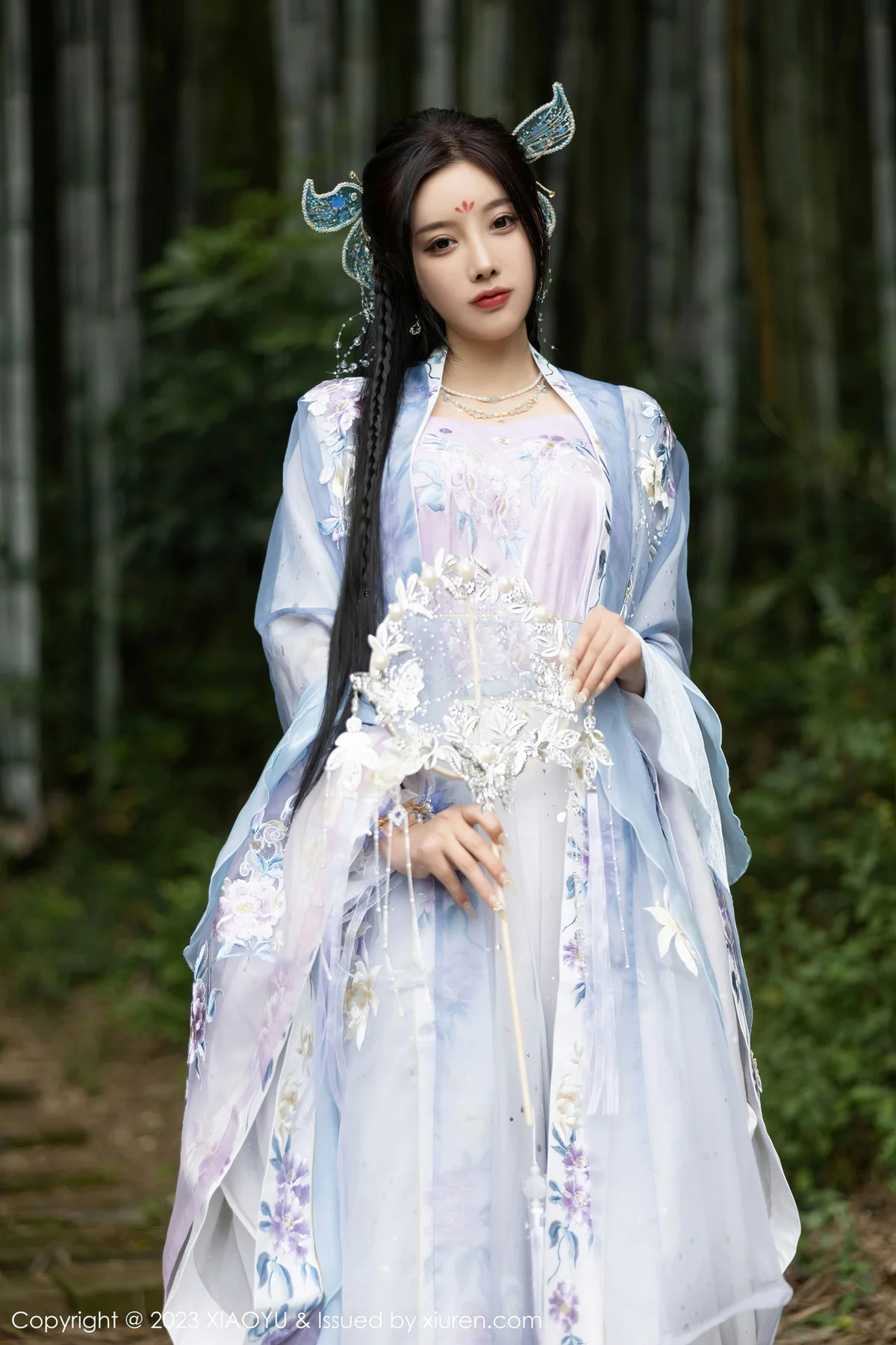 XIAOYU  语画界 Vol.970  杨晨晨Yome 蓝紫色古装服饰写真2 - 3