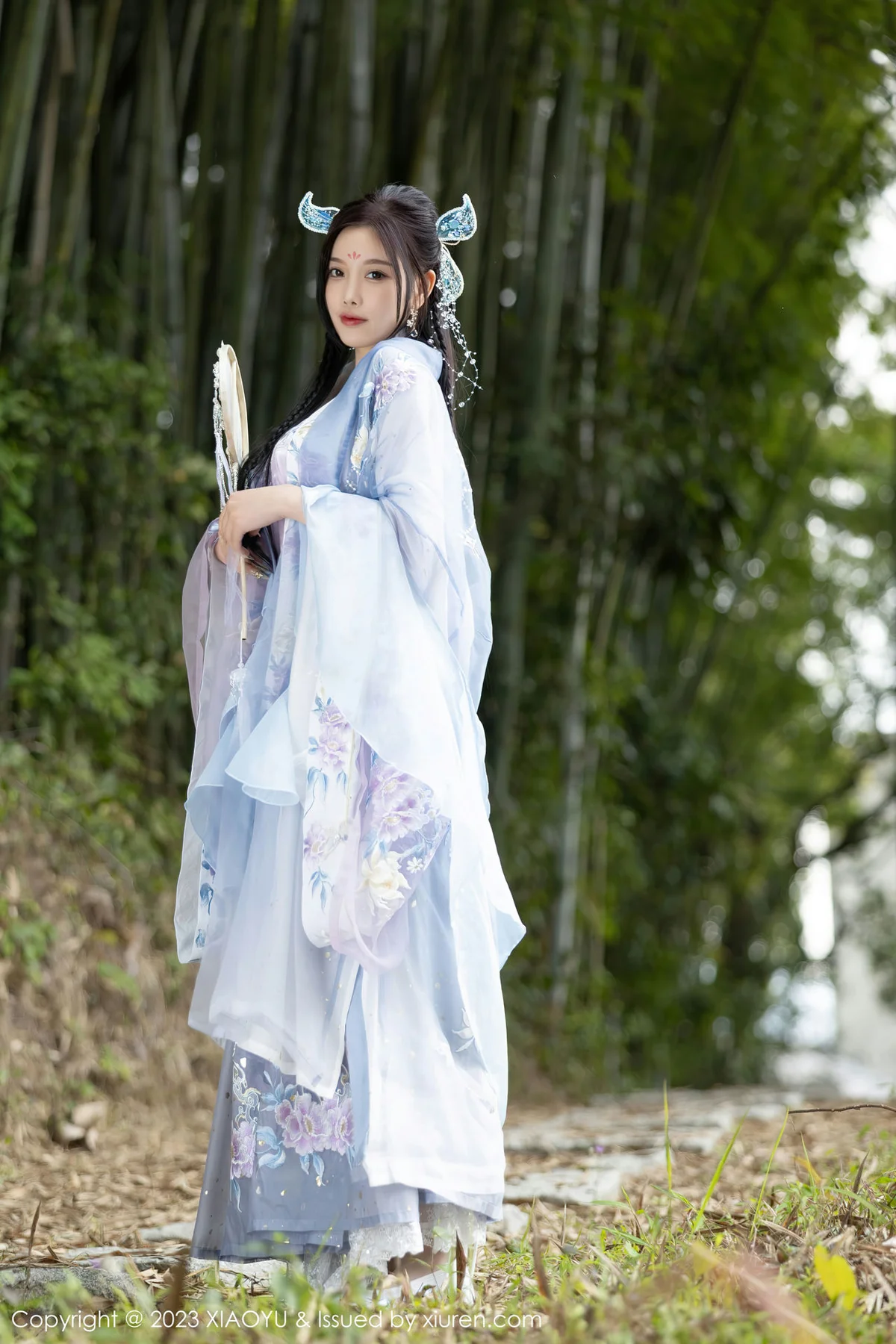 XIAOYU  语画界 Vol.970  杨晨晨Yome 蓝紫色古装服饰写真2 - 5