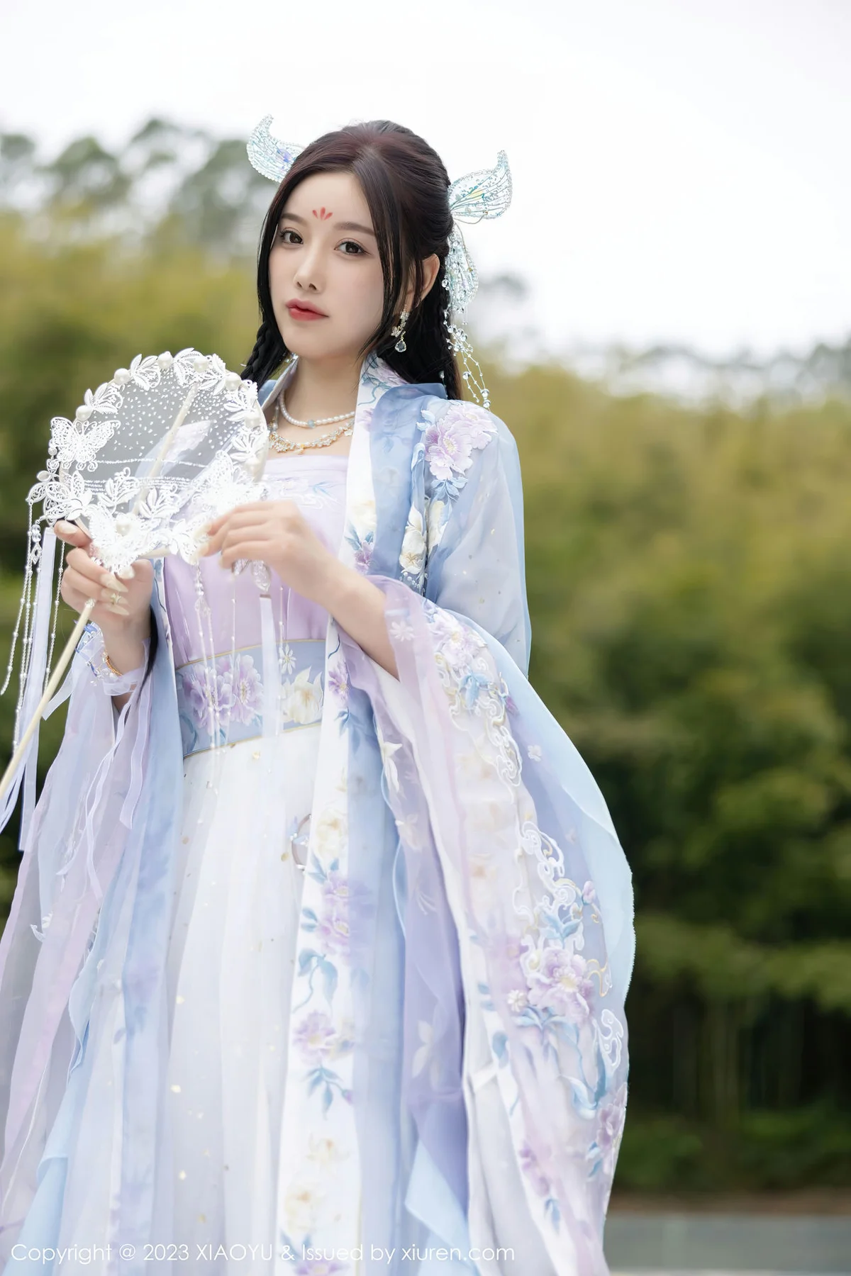 XIAOYU  语画界 Vol.970  杨晨晨Yome 蓝紫色古装服饰写真2 - 8