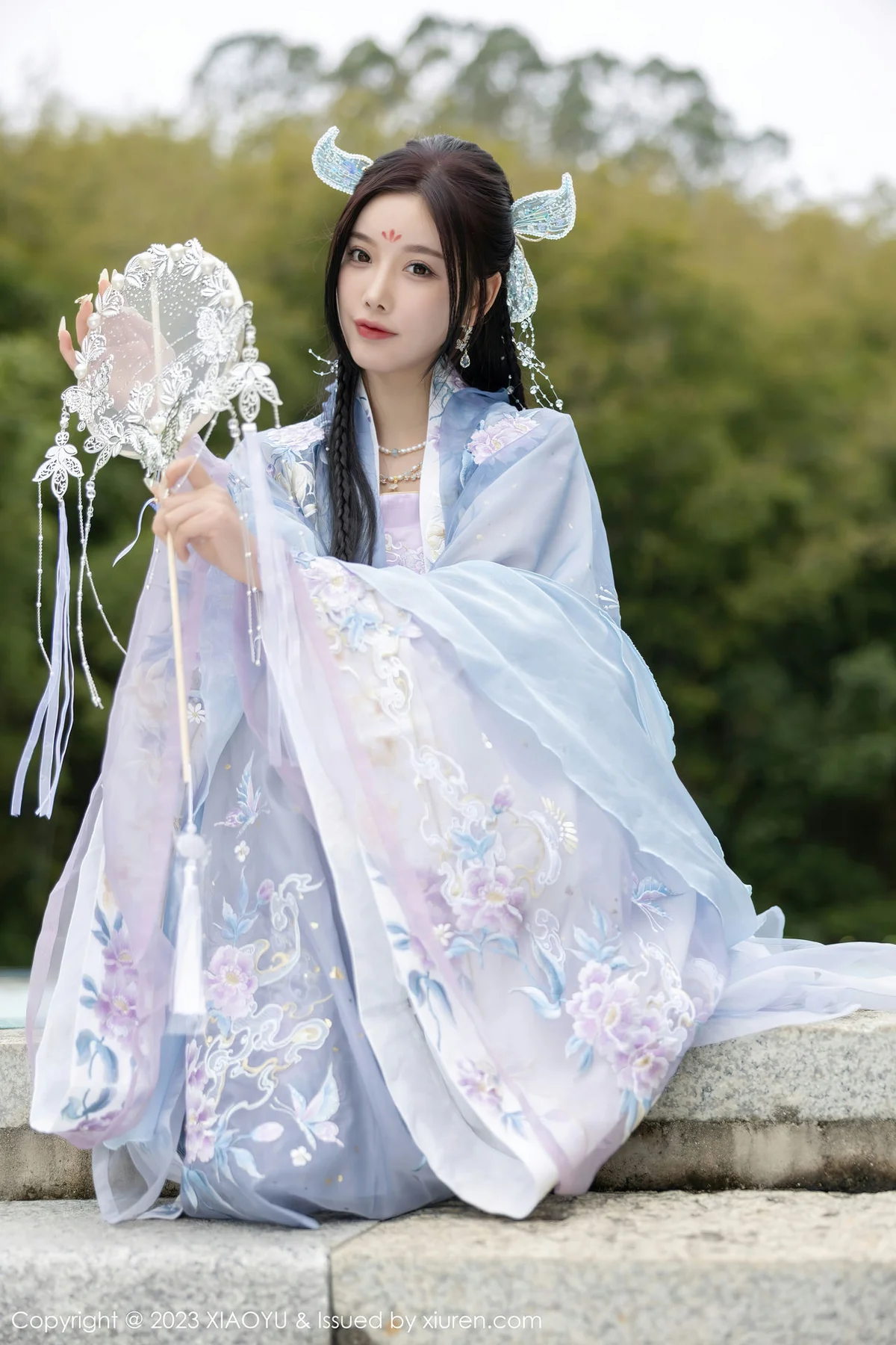 XIAOYU  语画界 Vol.970  杨晨晨Yome 蓝紫色古装服饰写真2 - 9