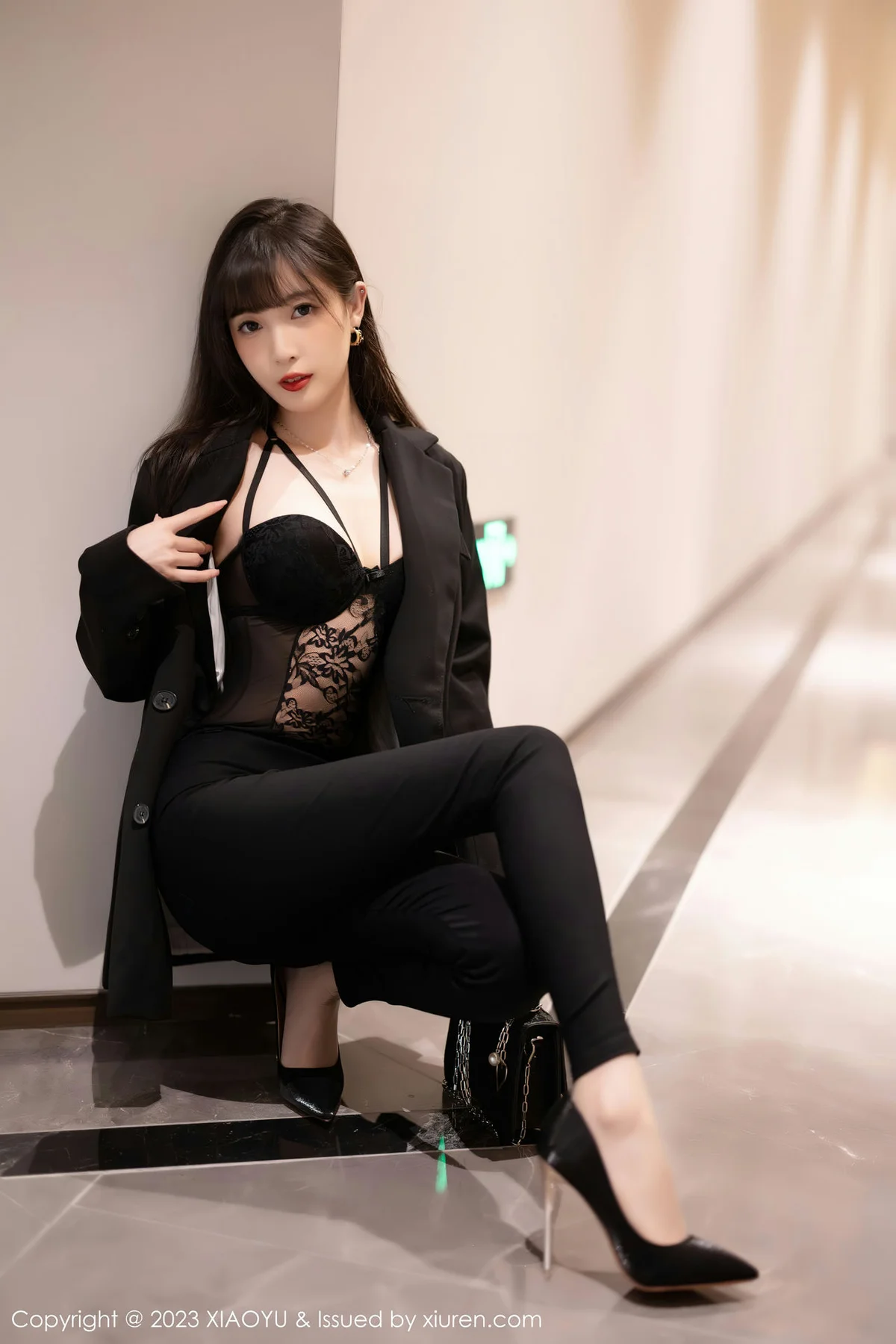 XIAOYU  语画界 Vol.981  林星阑 黑色蕾丝内衣性感写真 - 6