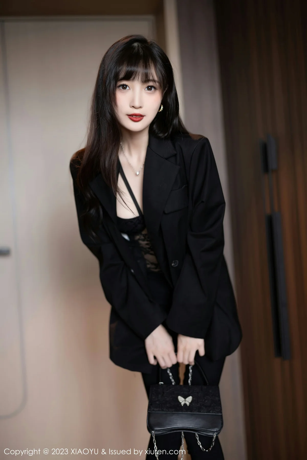 XIAOYU  语画界 Vol.981  林星阑 黑色蕾丝内衣性感写真 - 8