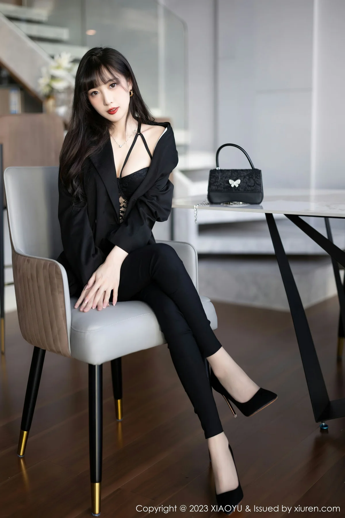 XIAOYU  语画界 Vol.981  林星阑 黑色蕾丝内衣性感写真 - 9