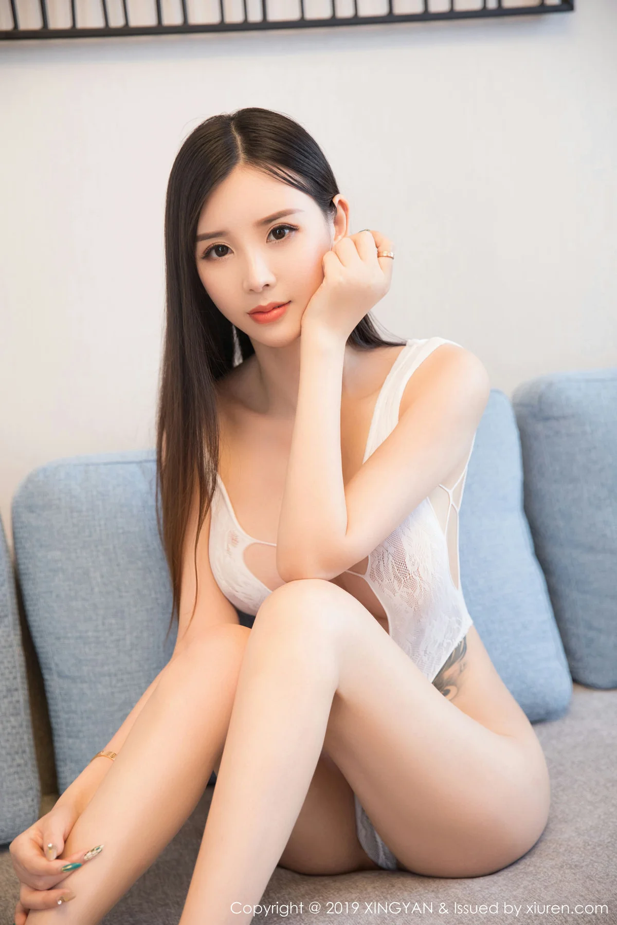 XINGYAN 星颜社 Vol.128  韩雨馨 连体衣蕾丝首套写真 - 4