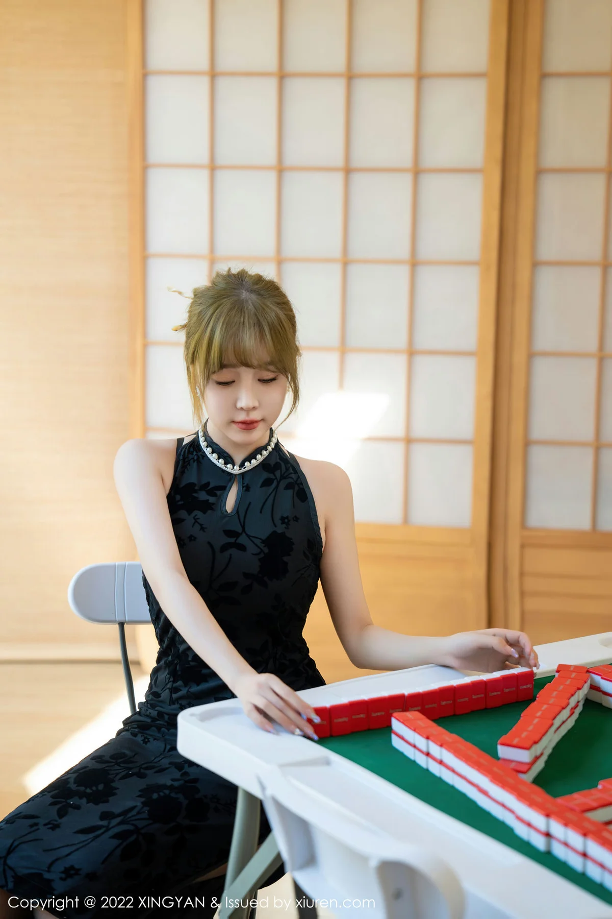 XINGYAN 星颜社 Vol.148 王雨纯 麻将旗袍魅惑黑丝11 - 9
