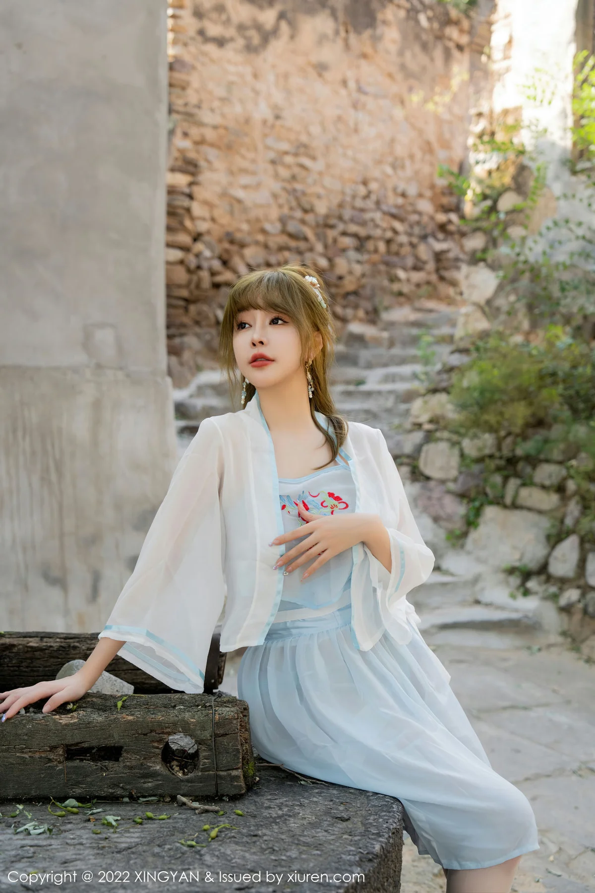 XINGYAN 星颜社 Vol.150 王雨纯 白色轻透古装服饰性感写真1 - 4