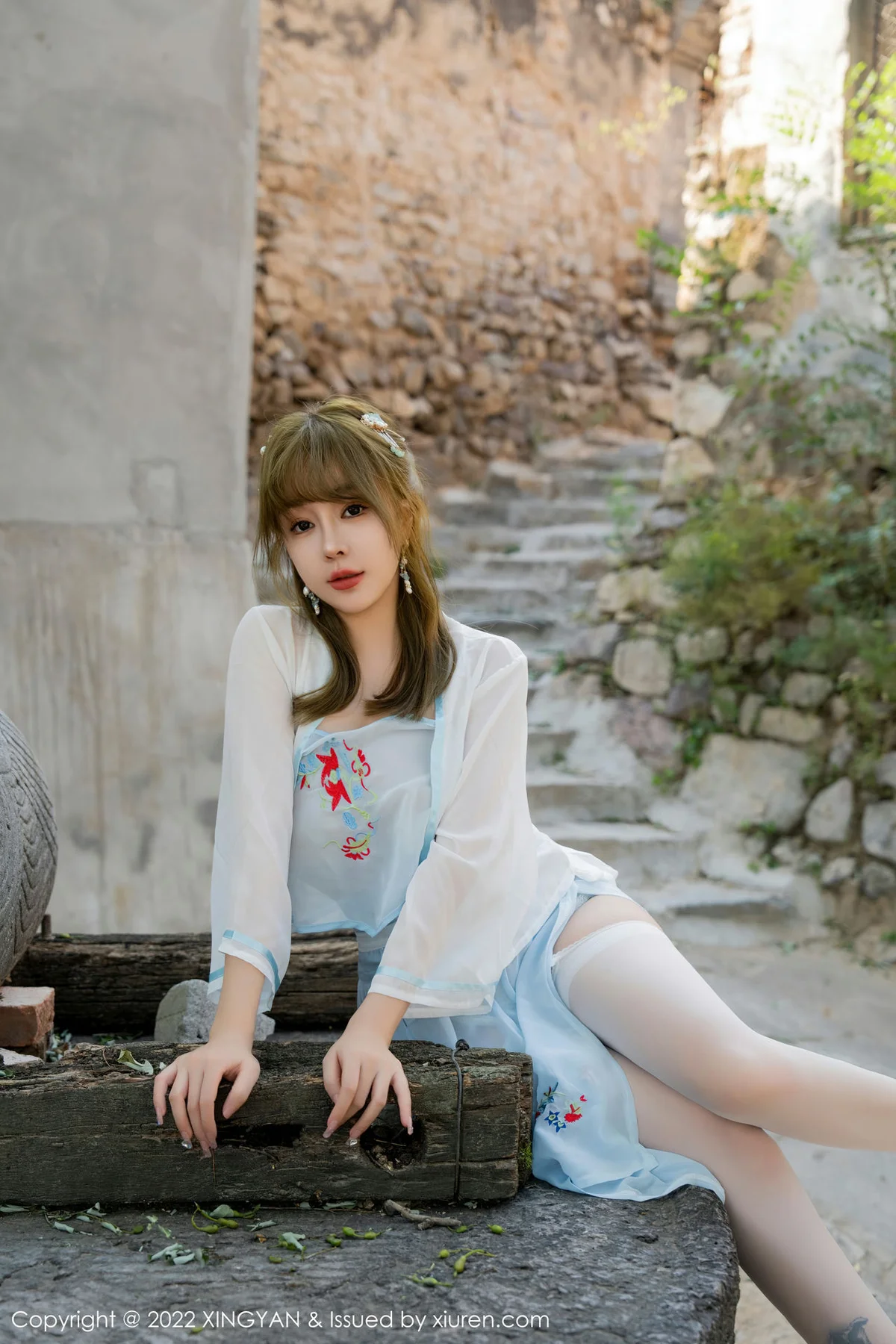 XINGYAN 星颜社 Vol.150 王雨纯 白色轻透古装服饰性感写真1 - 6