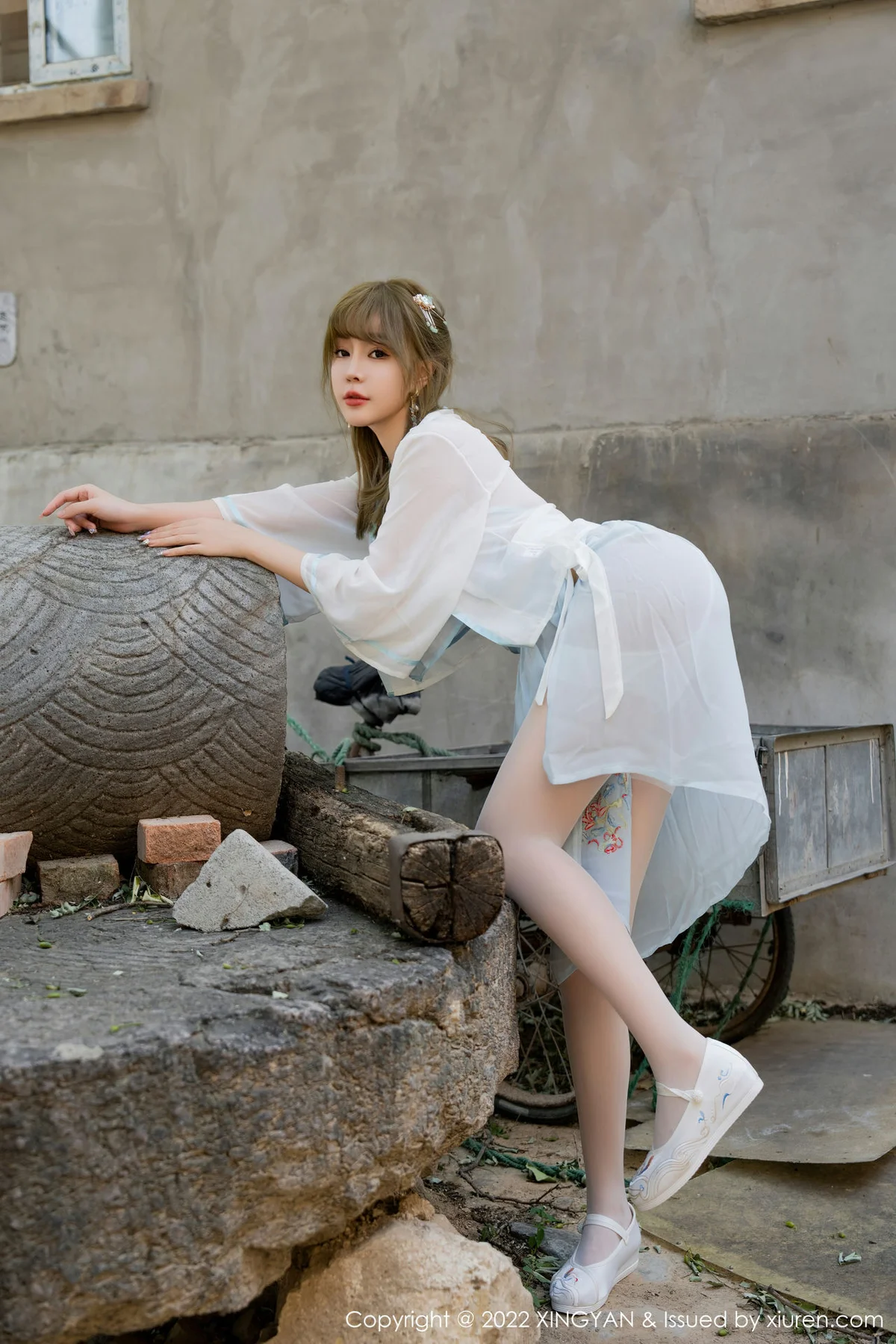 XINGYAN 星颜社 Vol.150 王雨纯 白色轻透古装服饰性感写真1 - 8