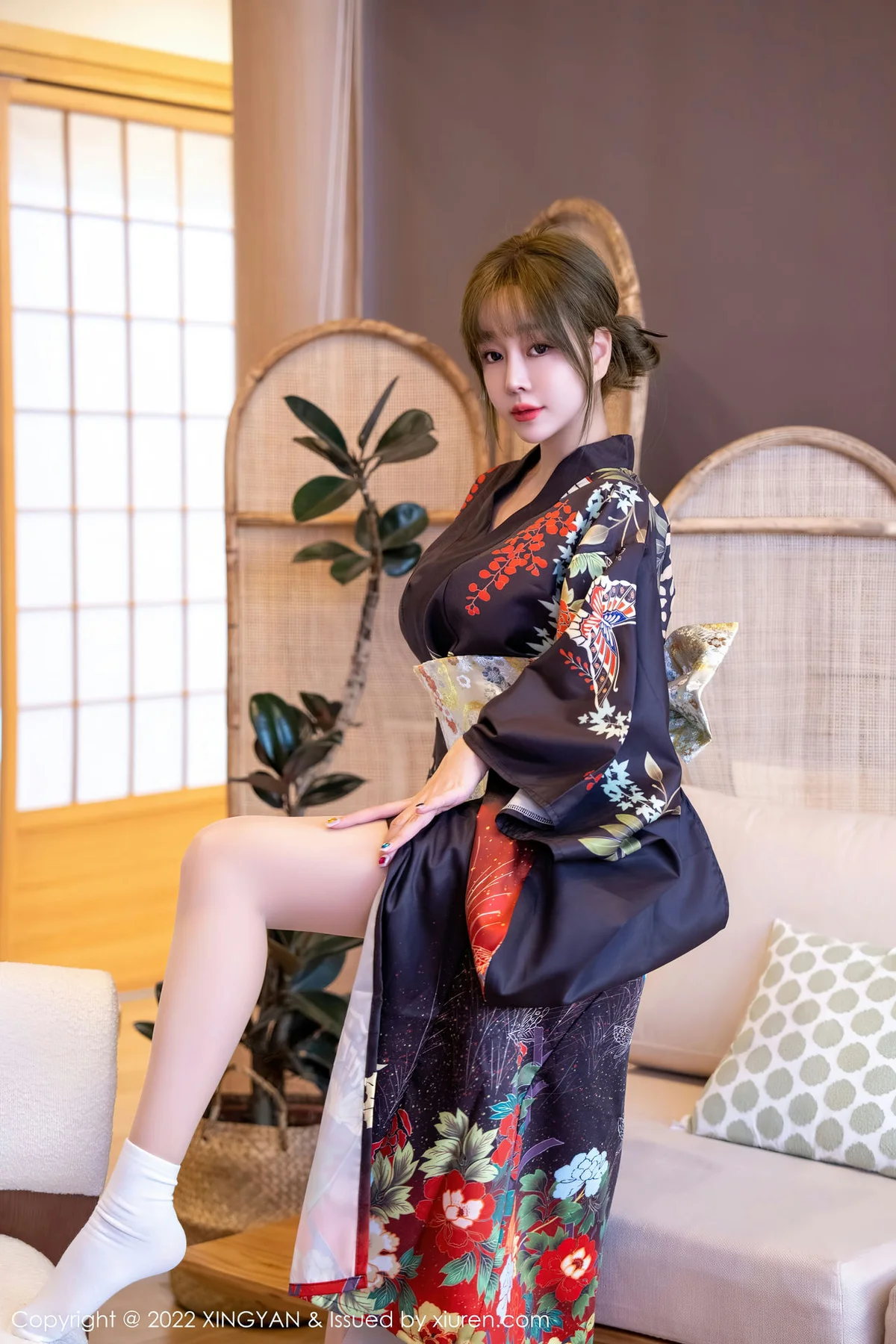 XINGYAN 星颜社 Vol.154 王雨纯 深色日式和服性感写真33 - 8